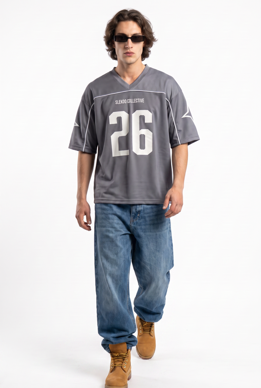 Collective 26 Icy Silver Oversize Jersey