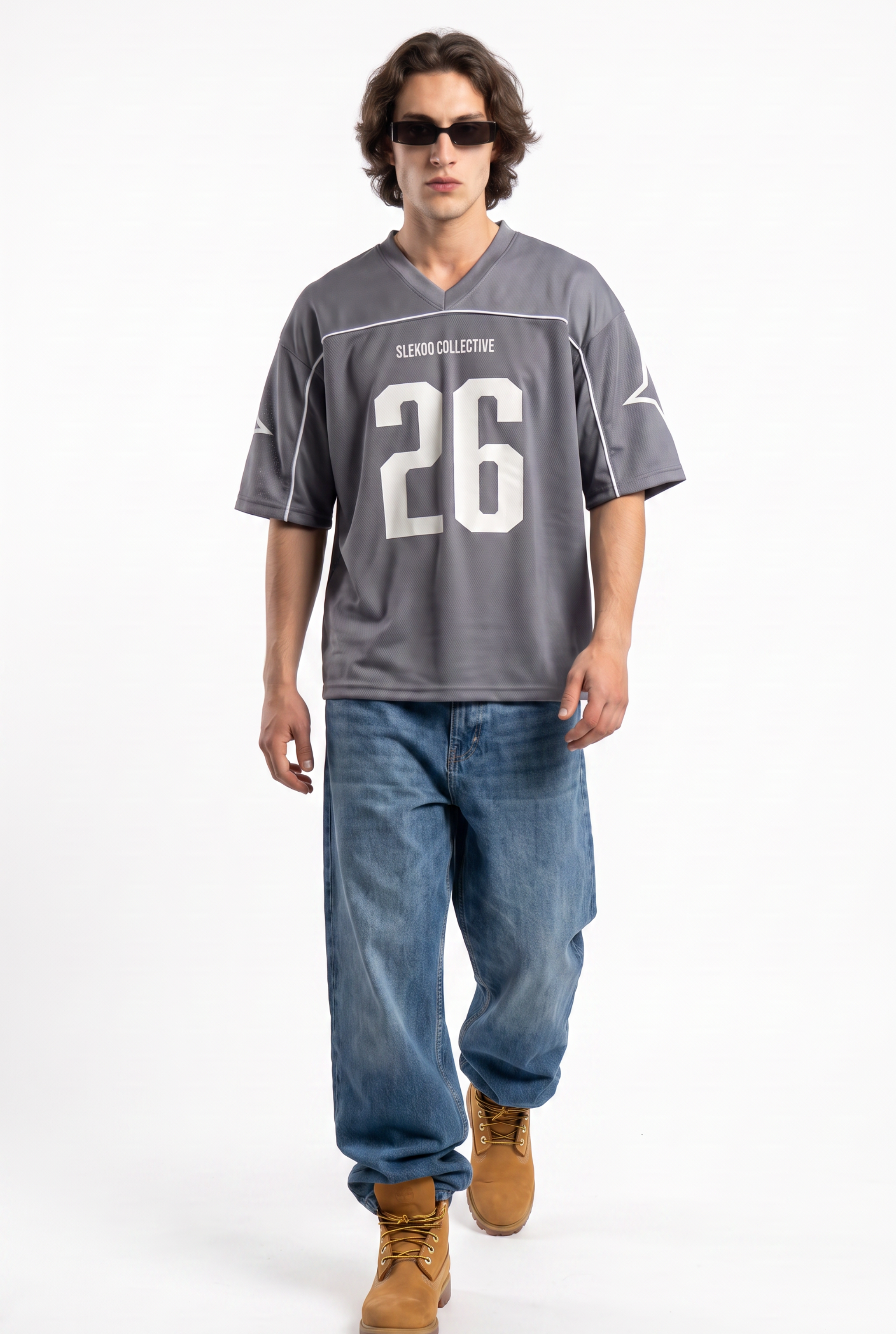 Collective 26 Icy Silver Oversize Jersey