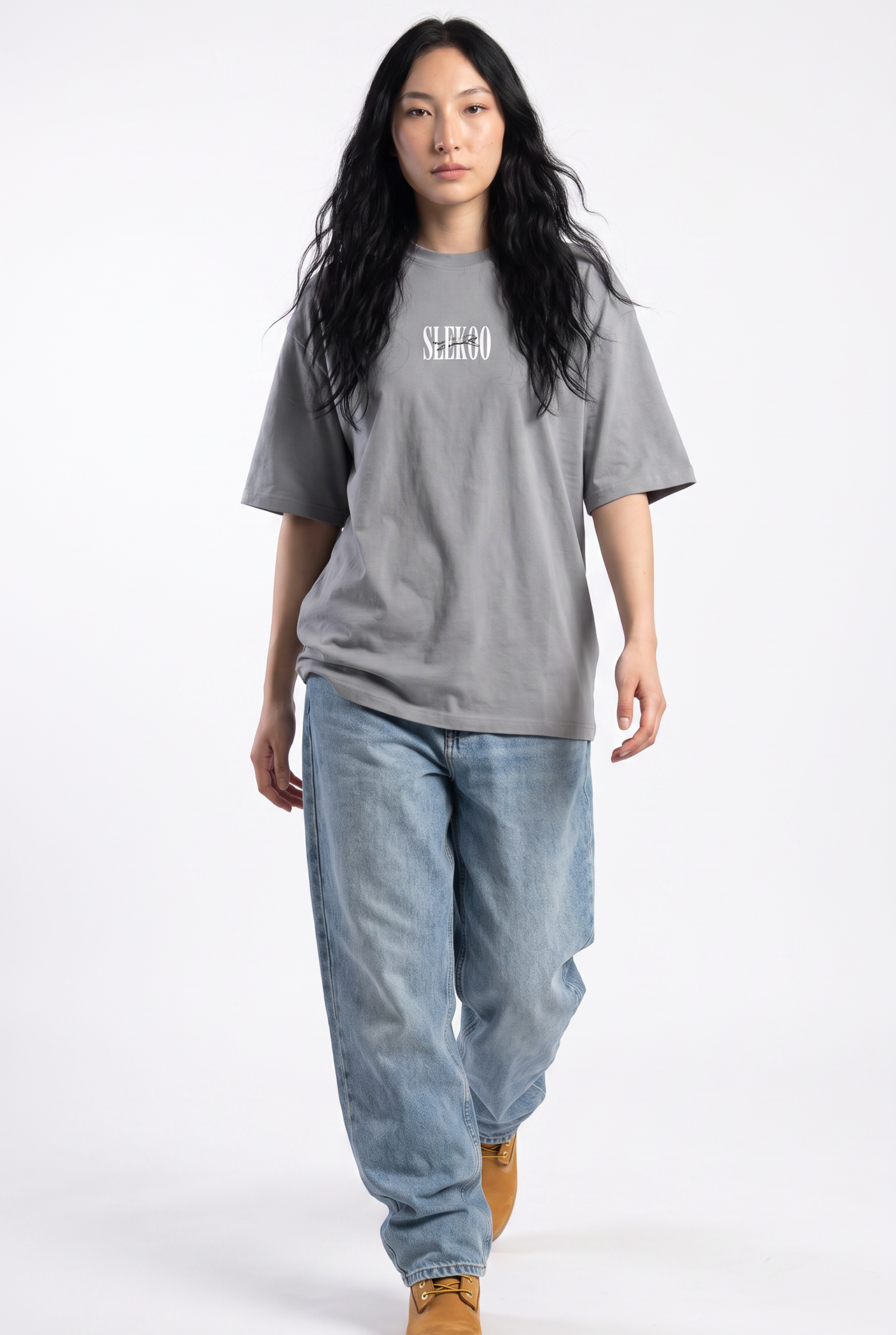 Cheetah Silver Unisex Oversize T-Shirt