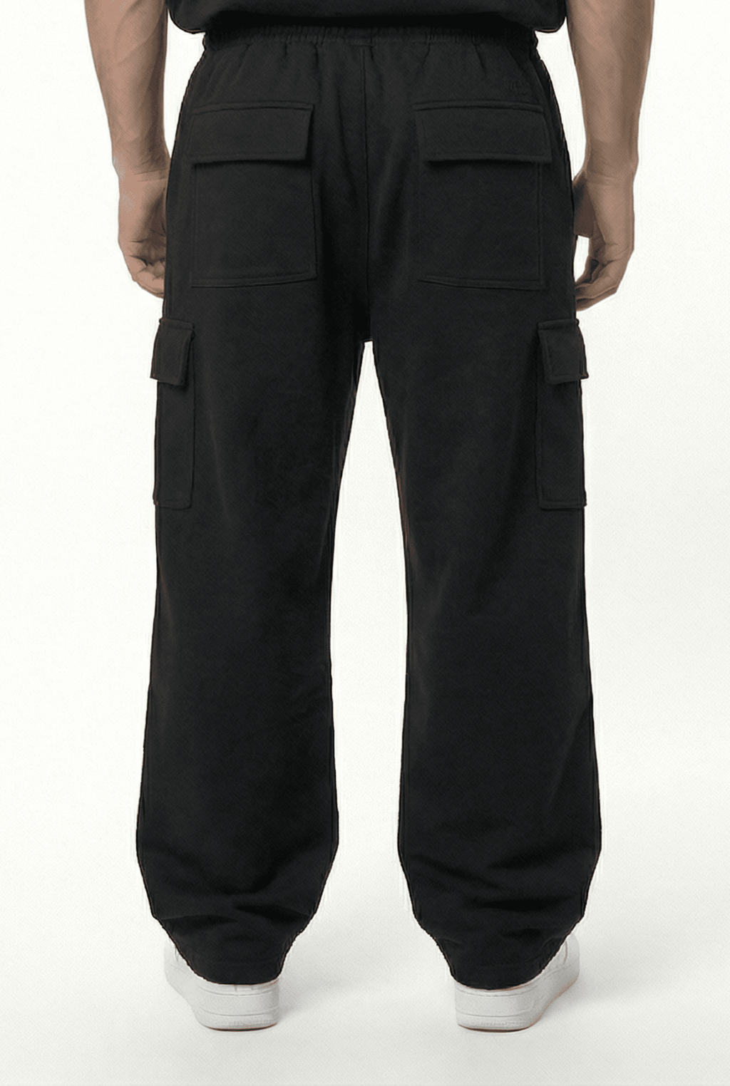 Basic Baggy Cargo Terry Pants