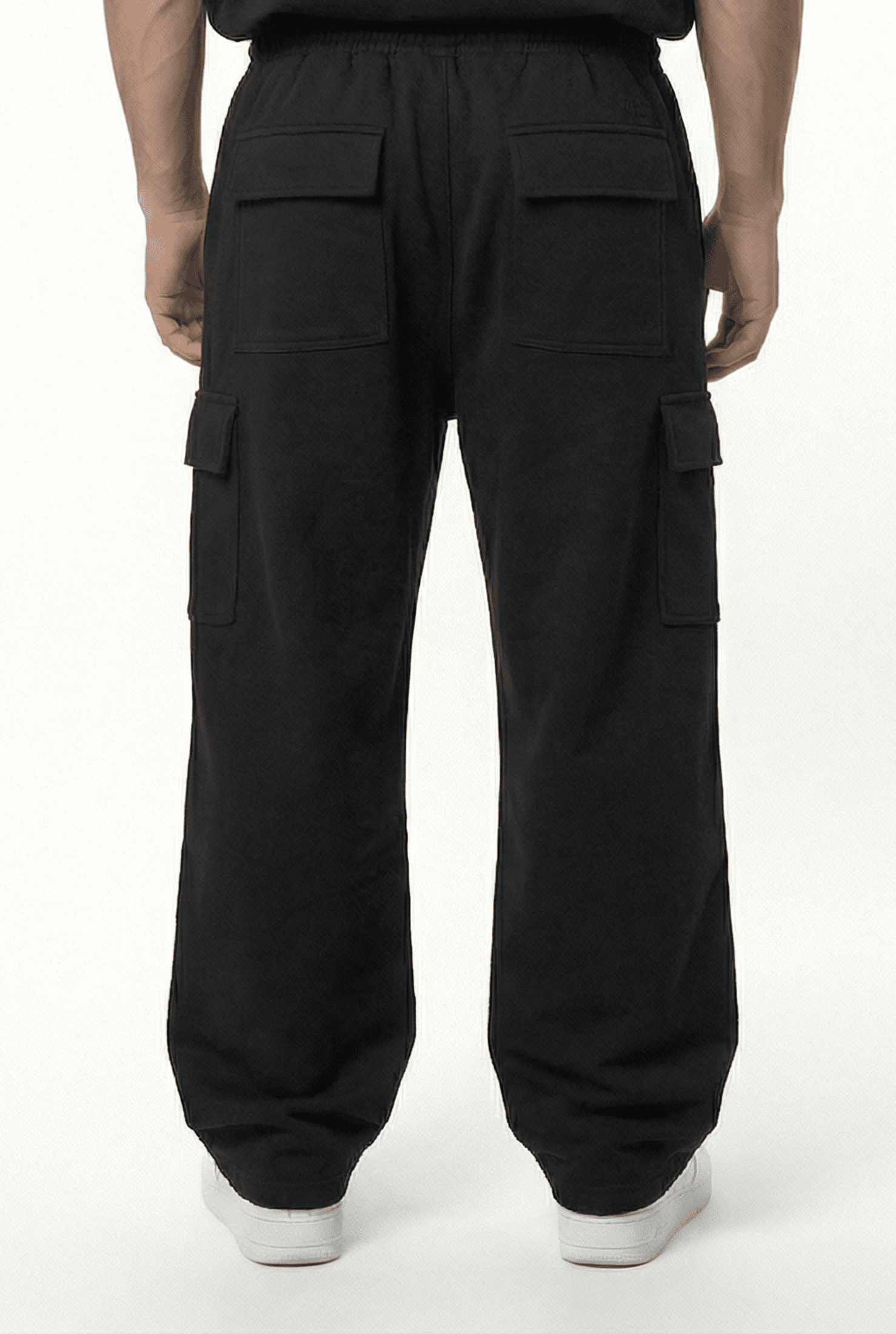 Basic Baggy Cargo Terry Pants