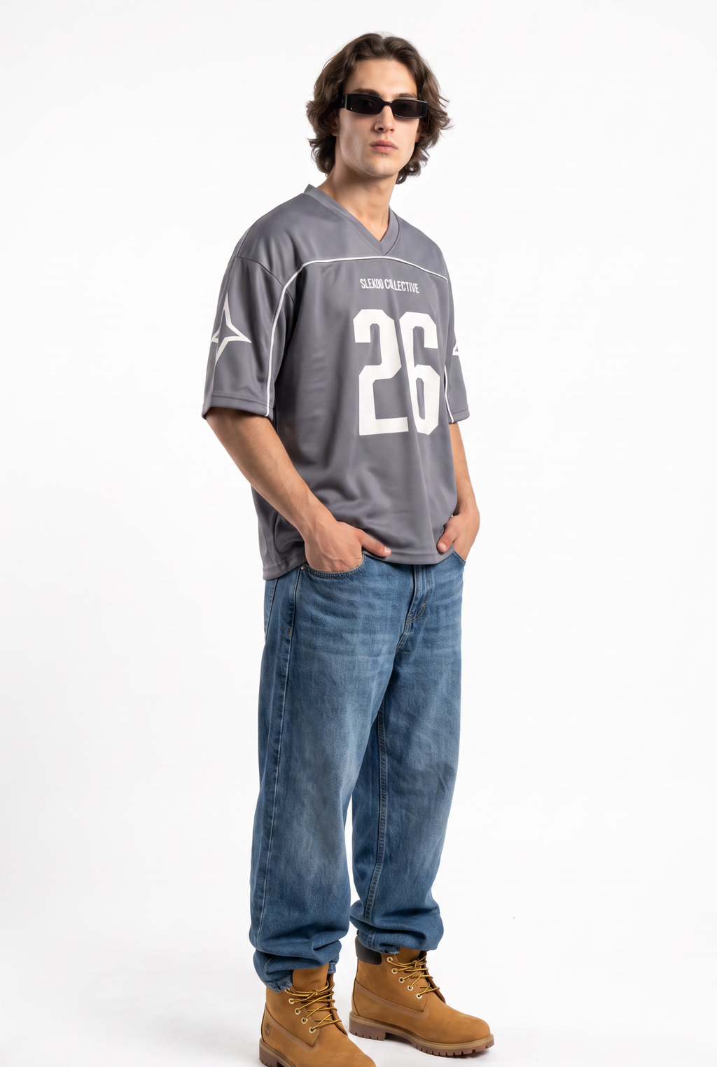 Collective 26 Icy Silver Oversize Jersey