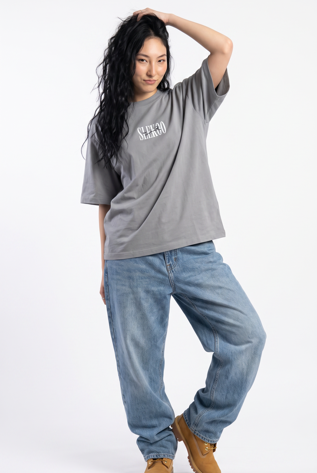 Cheetah Silver Unisex Oversize T-Shirt
