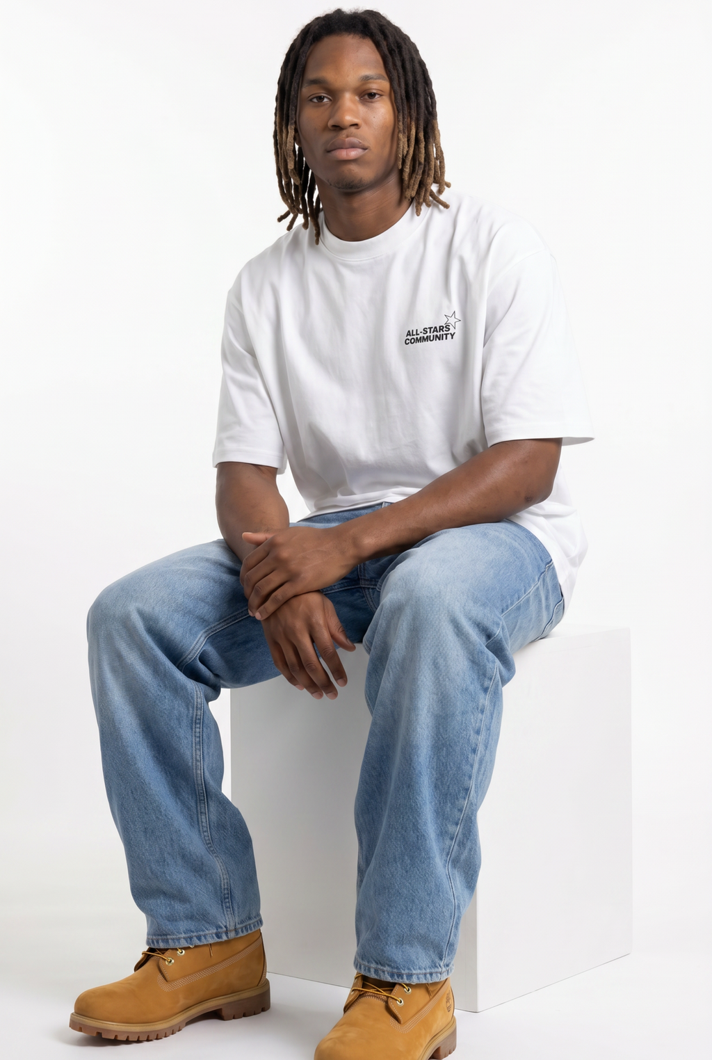 All-Stars White Unisex Oversize T-Shirt