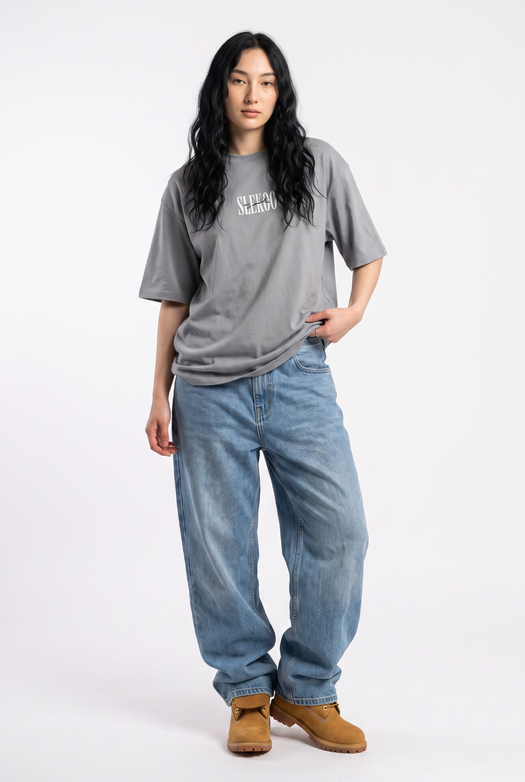 Cheetah Silver Unisex Oversize T-Shirt