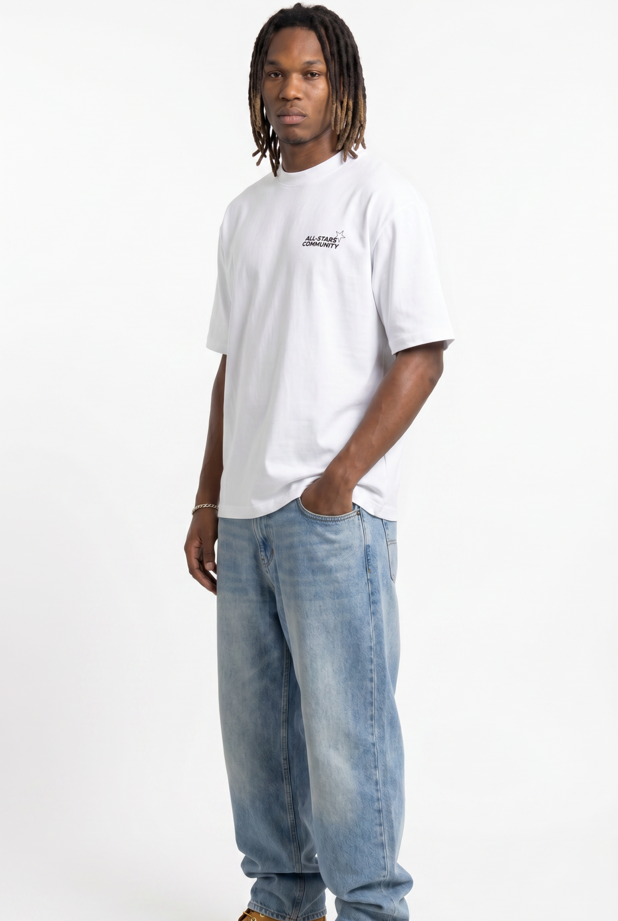 All-Stars White Unisex Oversize T-Shirt