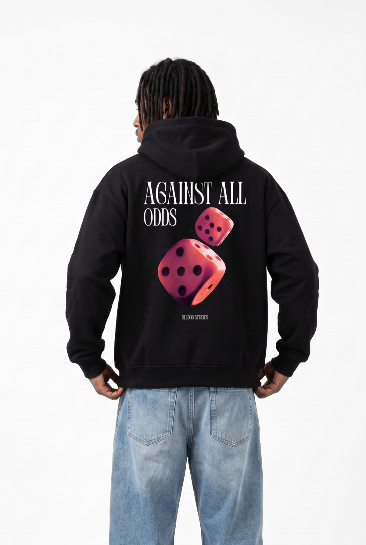 Against All Odds Black Unisex Oversize Hoodie