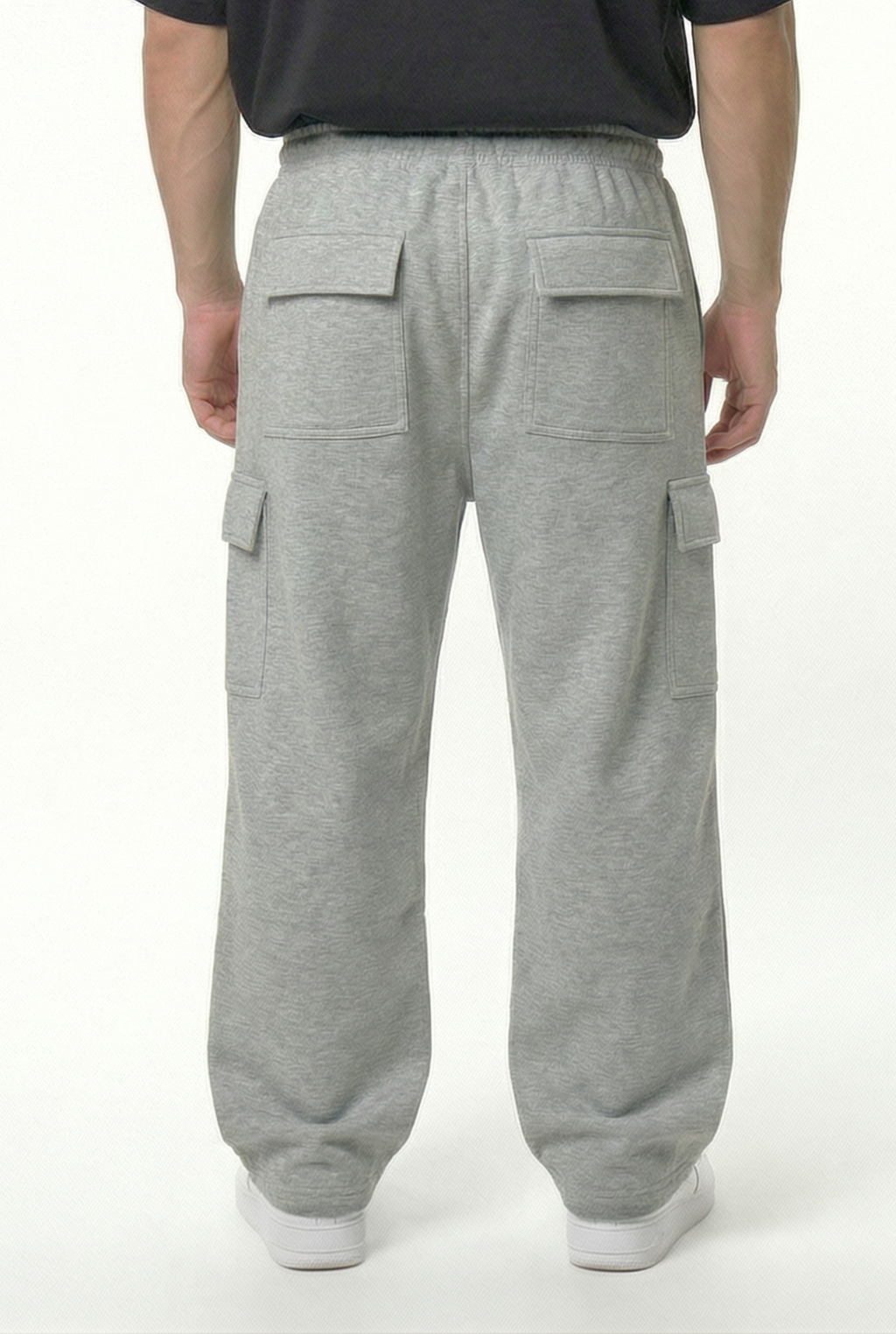 Basic Baggy Cargo Terry Pants