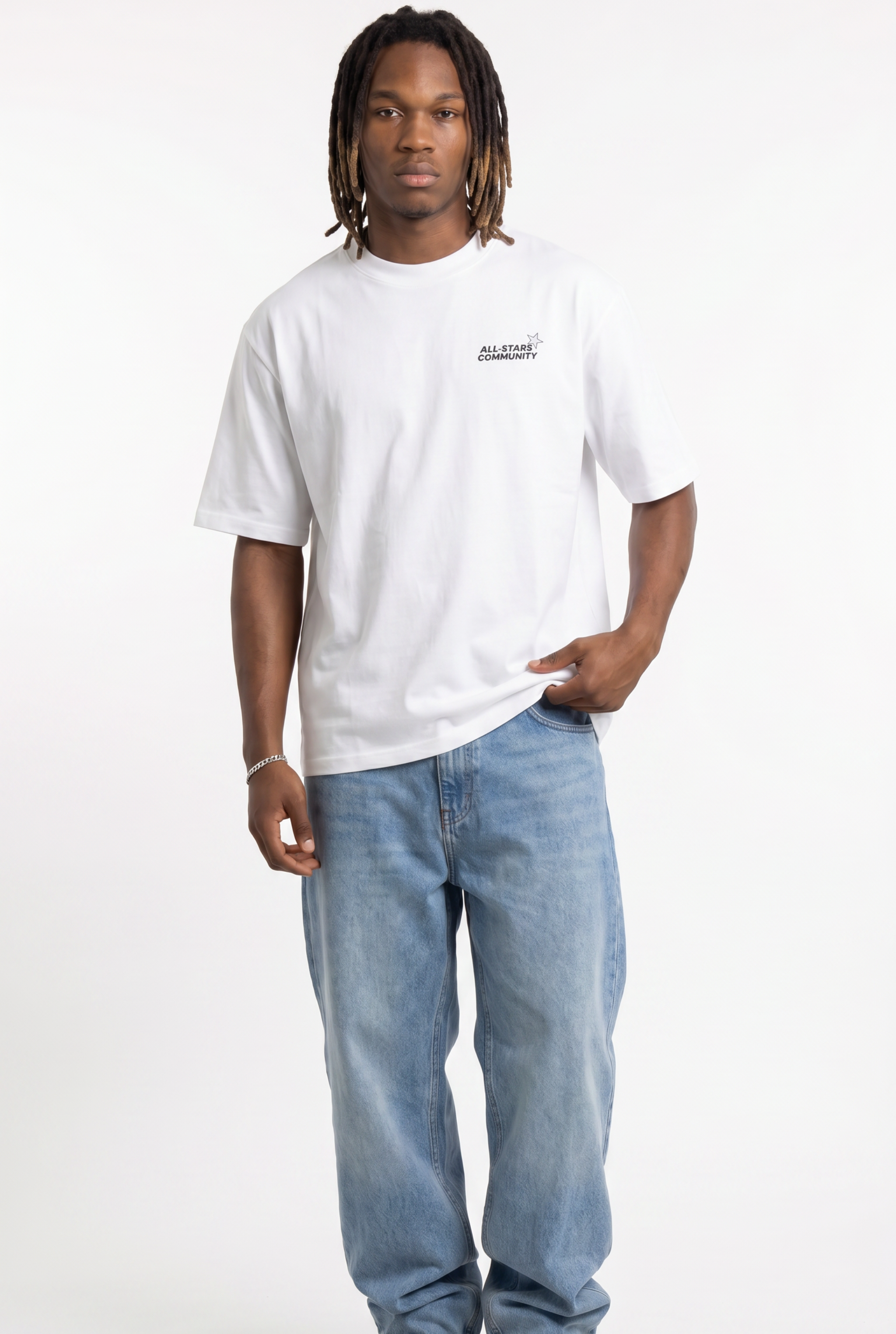 All-Stars White Unisex Oversize T-Shirt