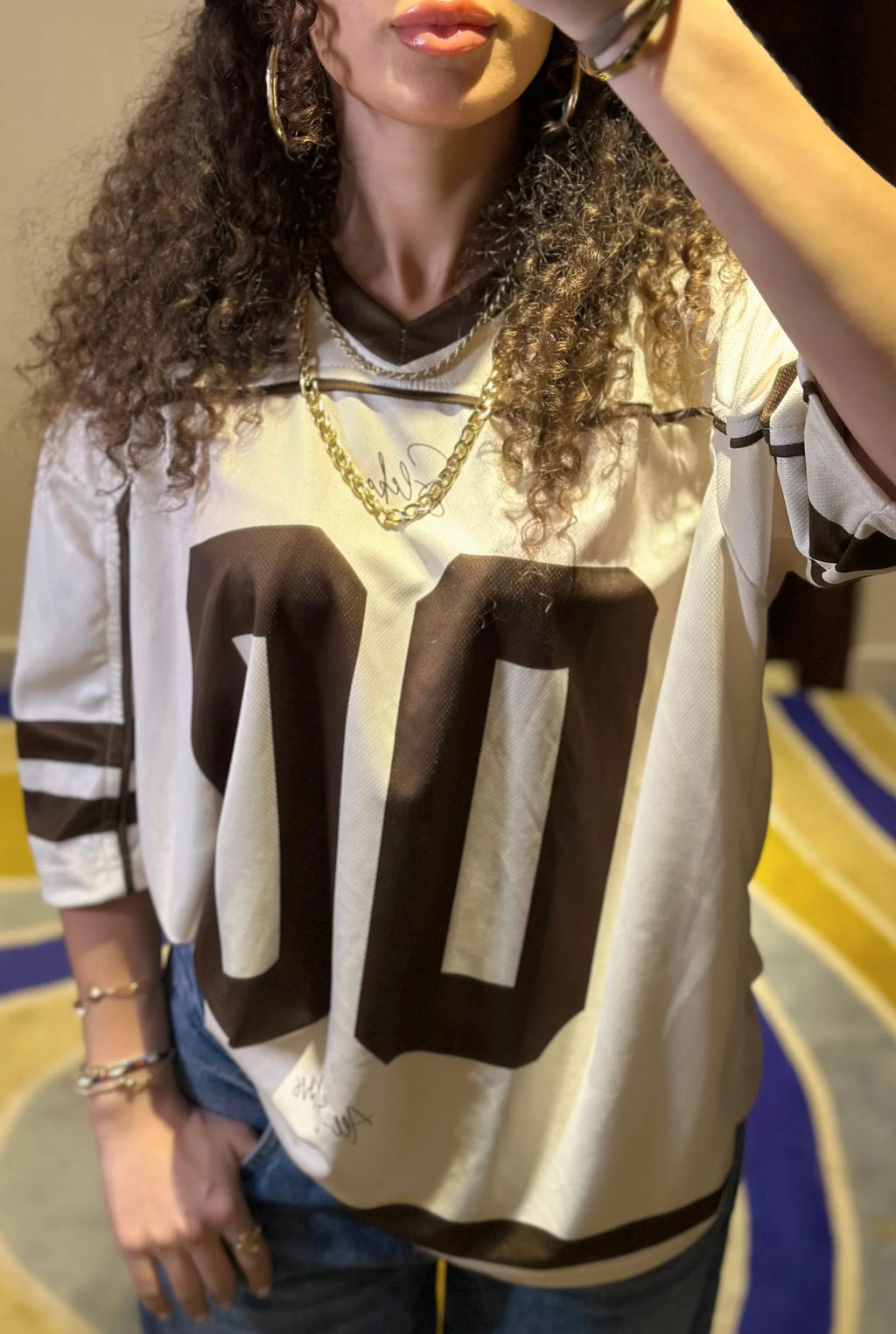 Unisex All-Stars Oversize Jersey Beige Brown Edition