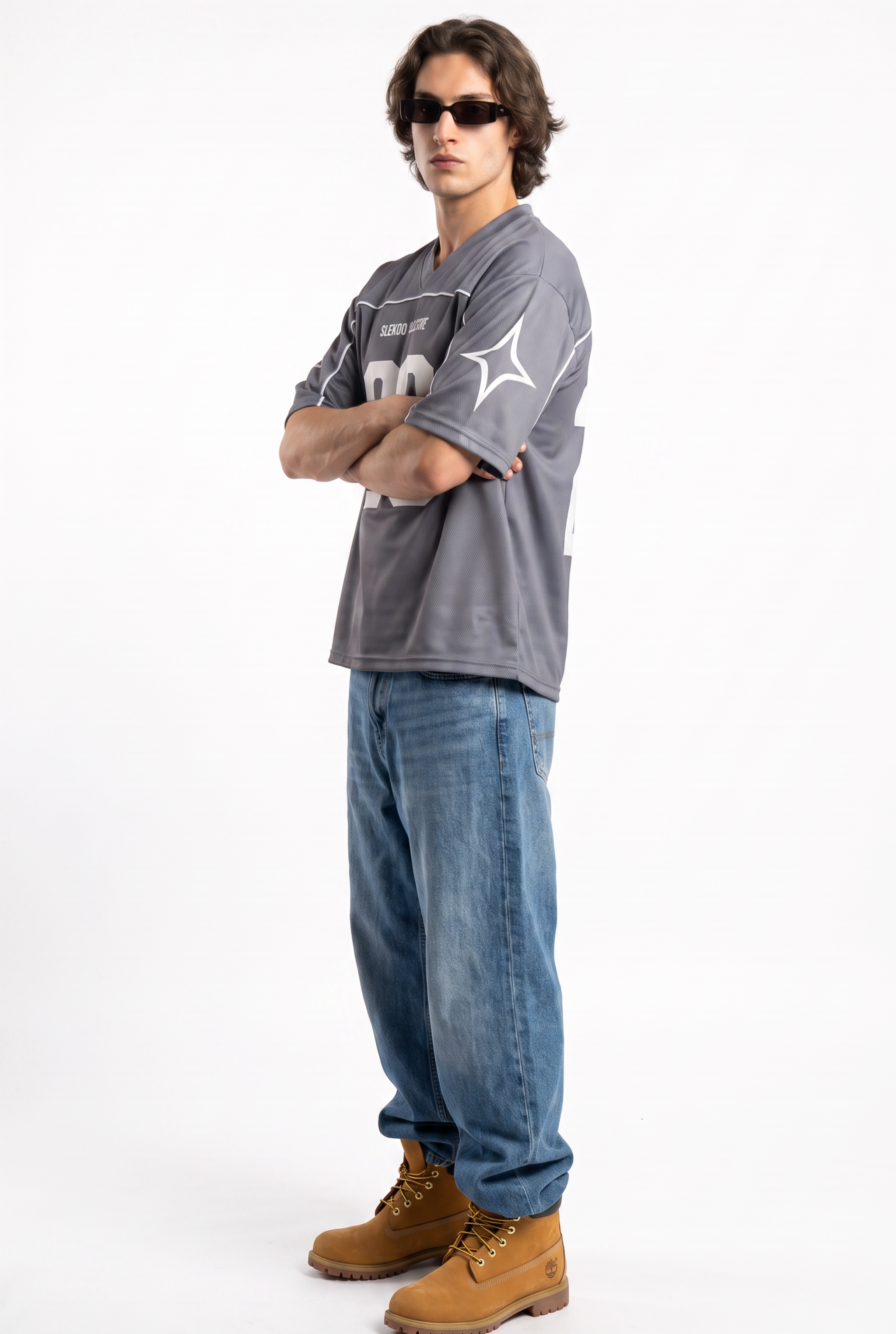 Collective 26 Icy Silver Oversize Jersey