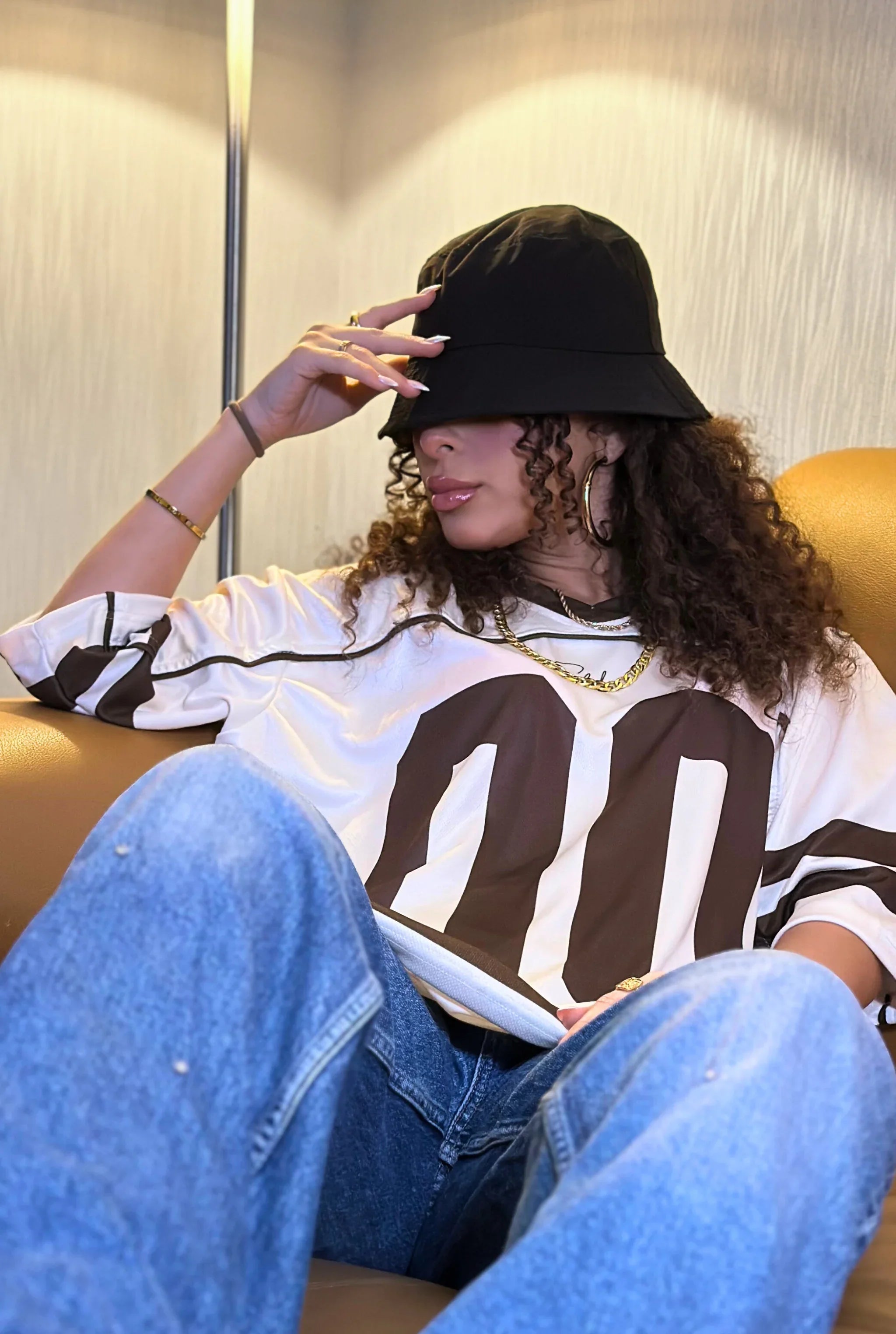 Unisex All-Stars Oversize Jersey Beige Brown Edition