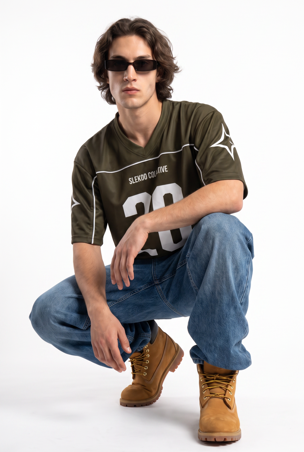 Collective 26 Olive Oversize Jersey
