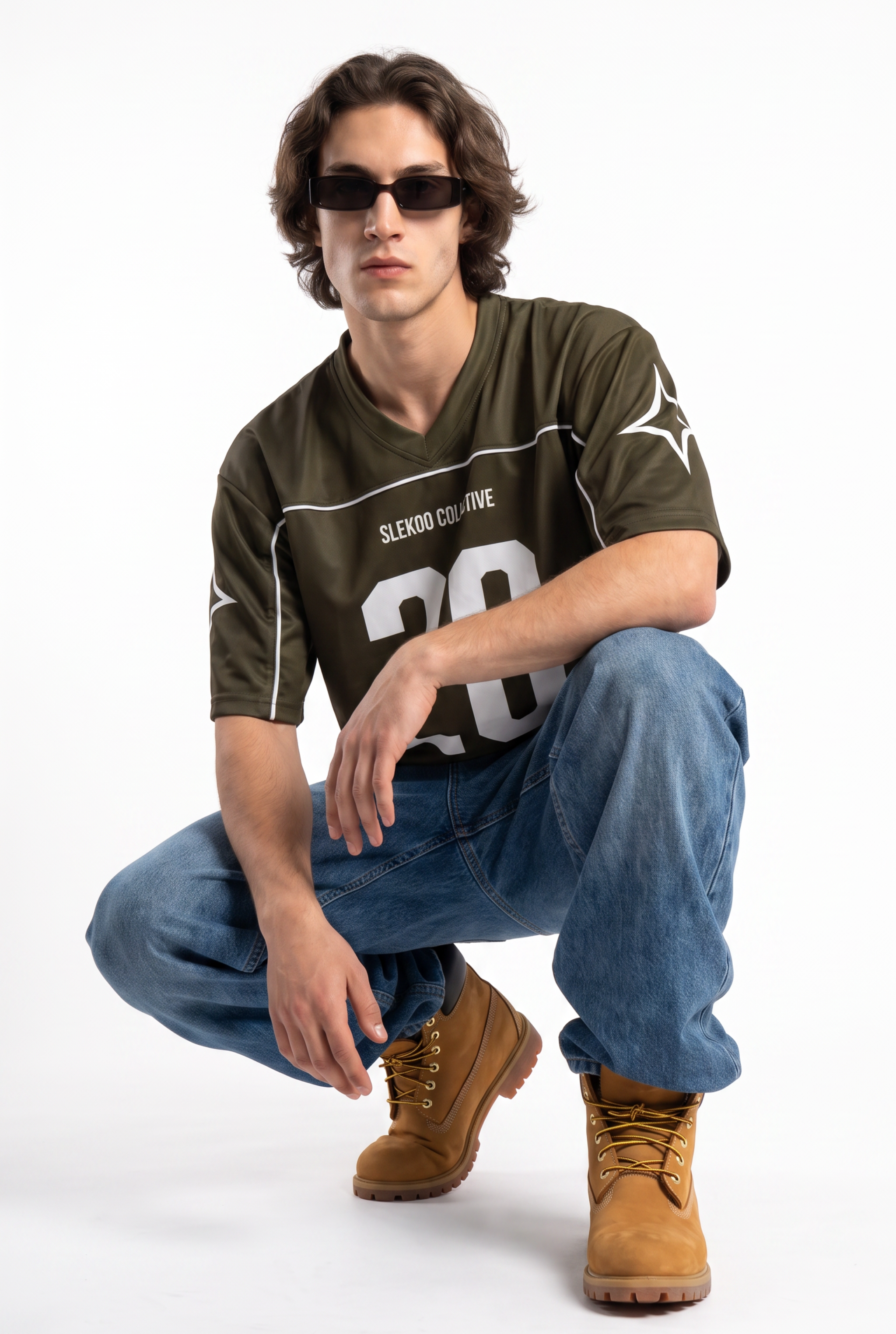 Collective 26 Olive Oversize Jersey