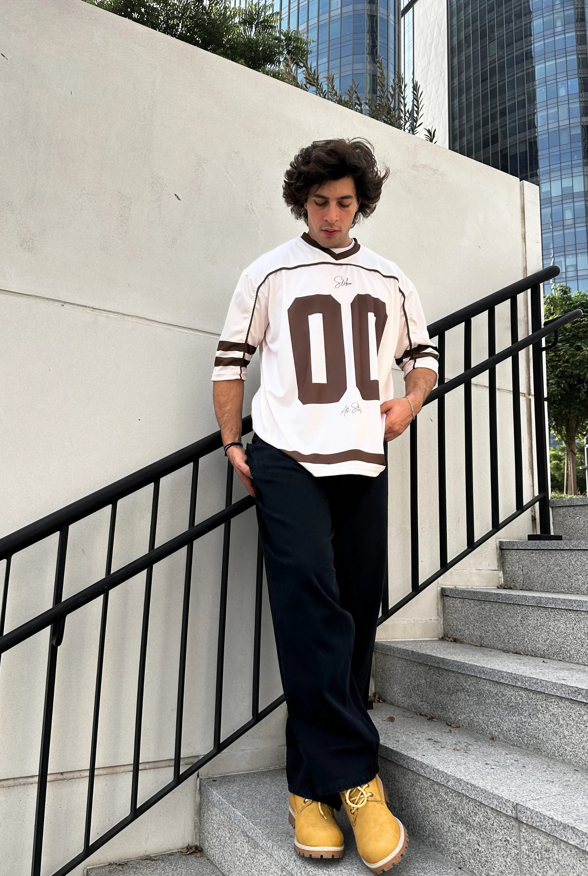 Unisex All-Stars Oversize Jersey Beige Brown Edition