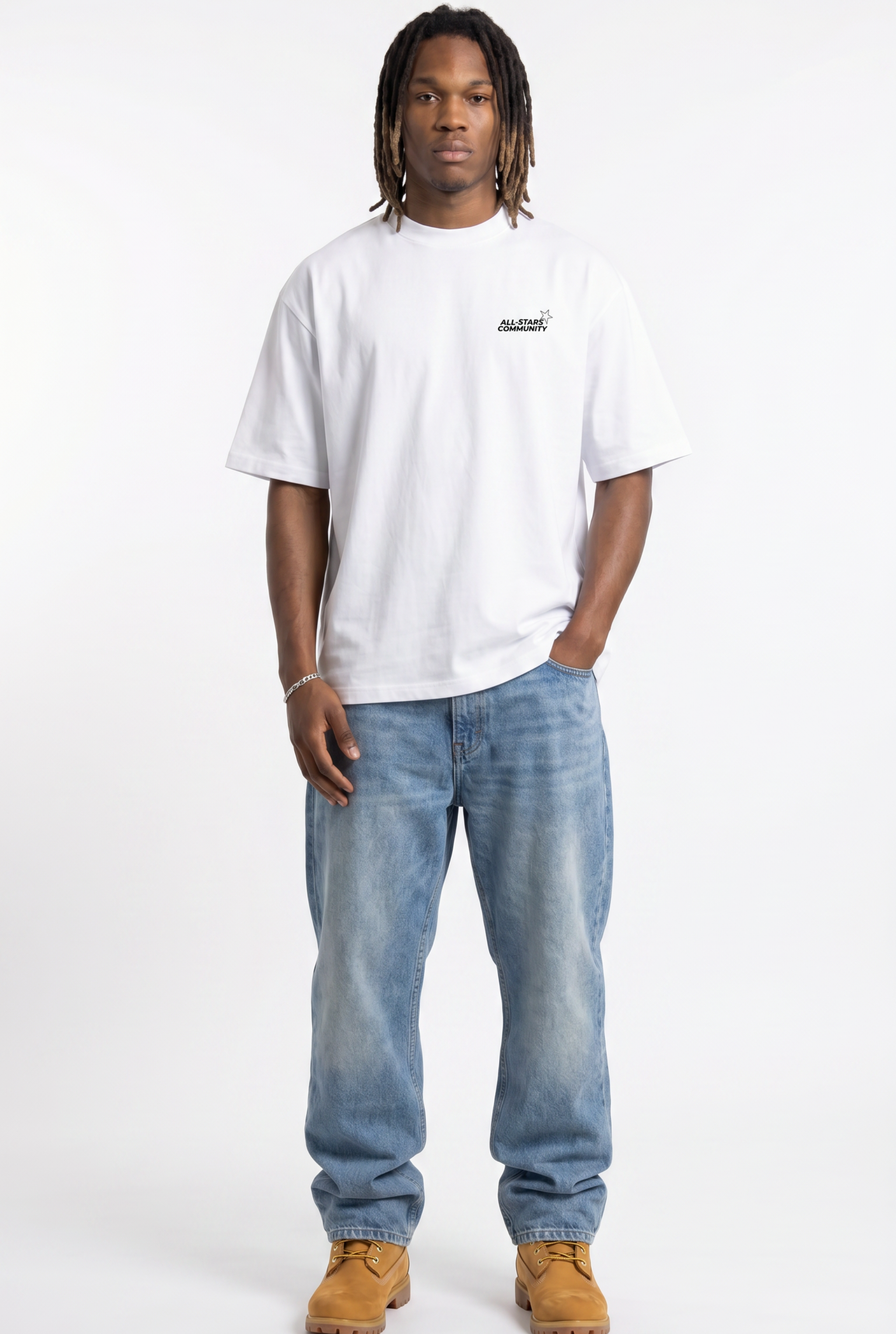 All-Stars White Unisex Oversize T-Shirt