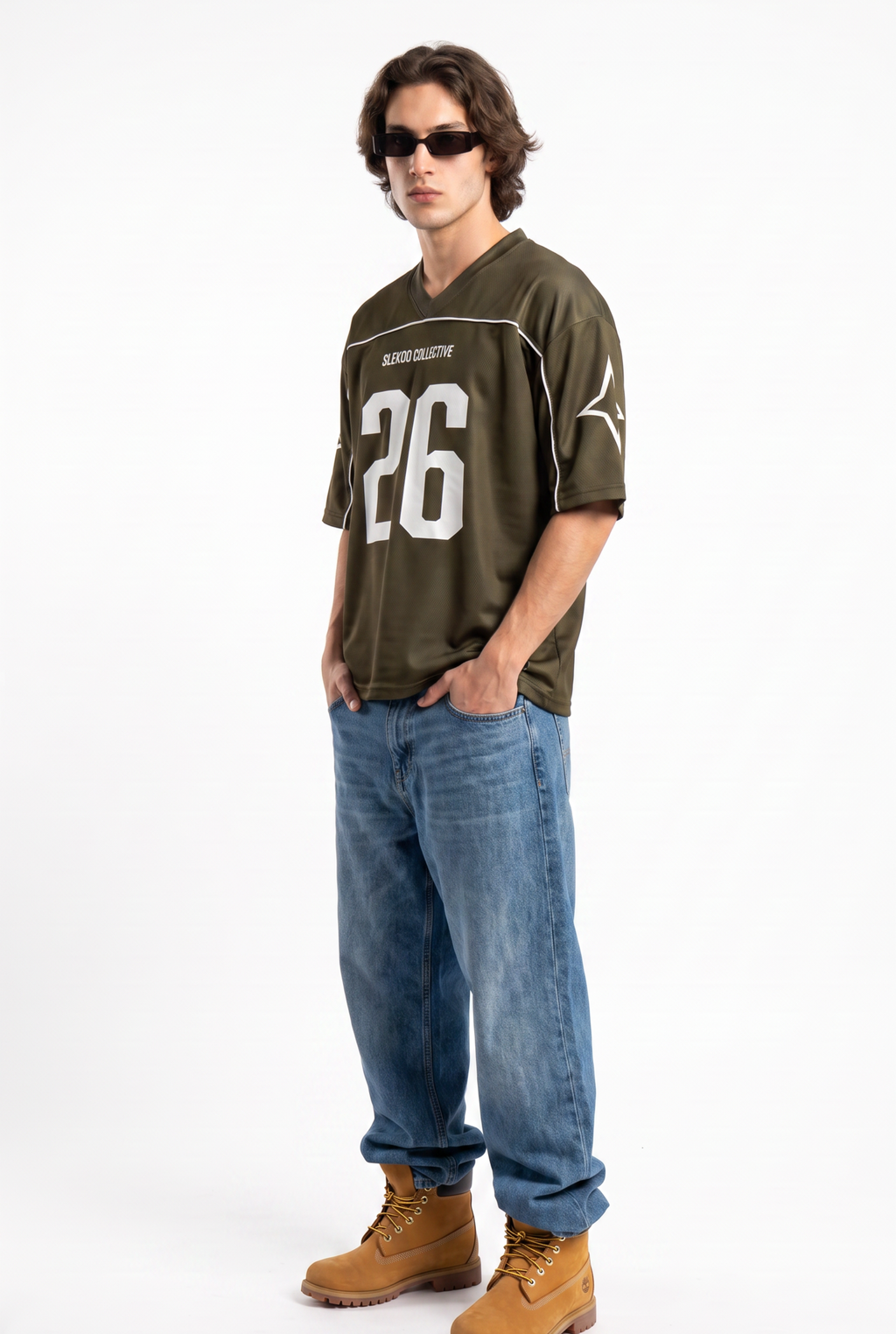 Collective 26 Olive Oversize Jersey