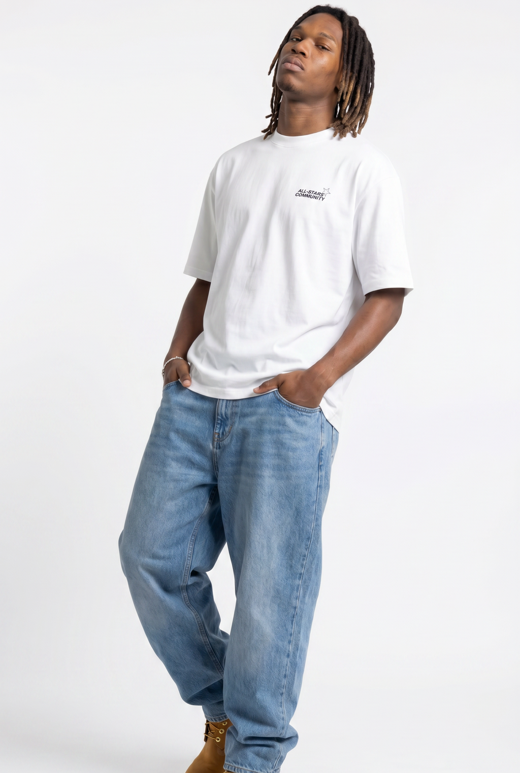 All-Stars White Unisex Oversize T-Shirt