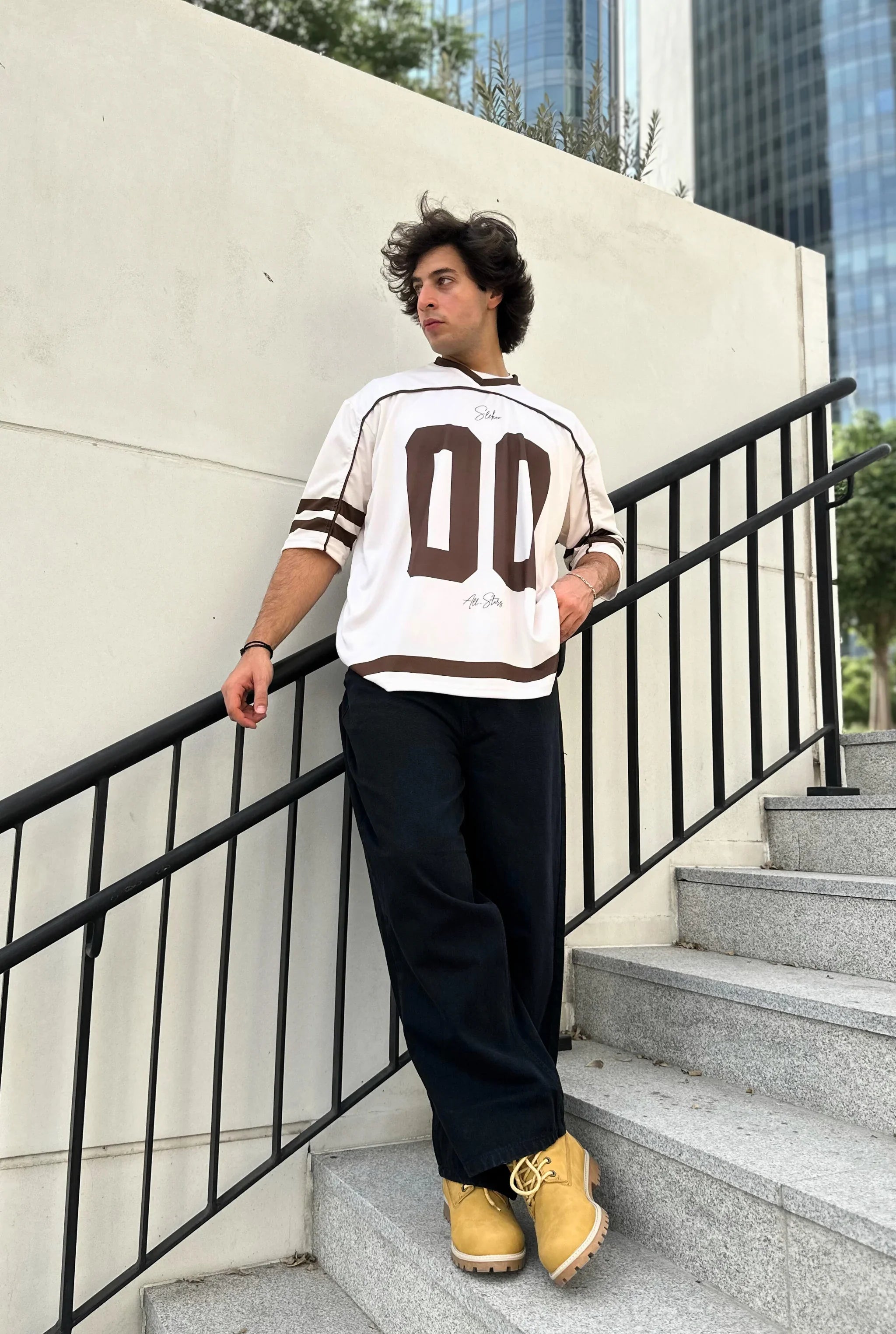 Unisex All-Stars Oversize Jersey Beige Brown Edition