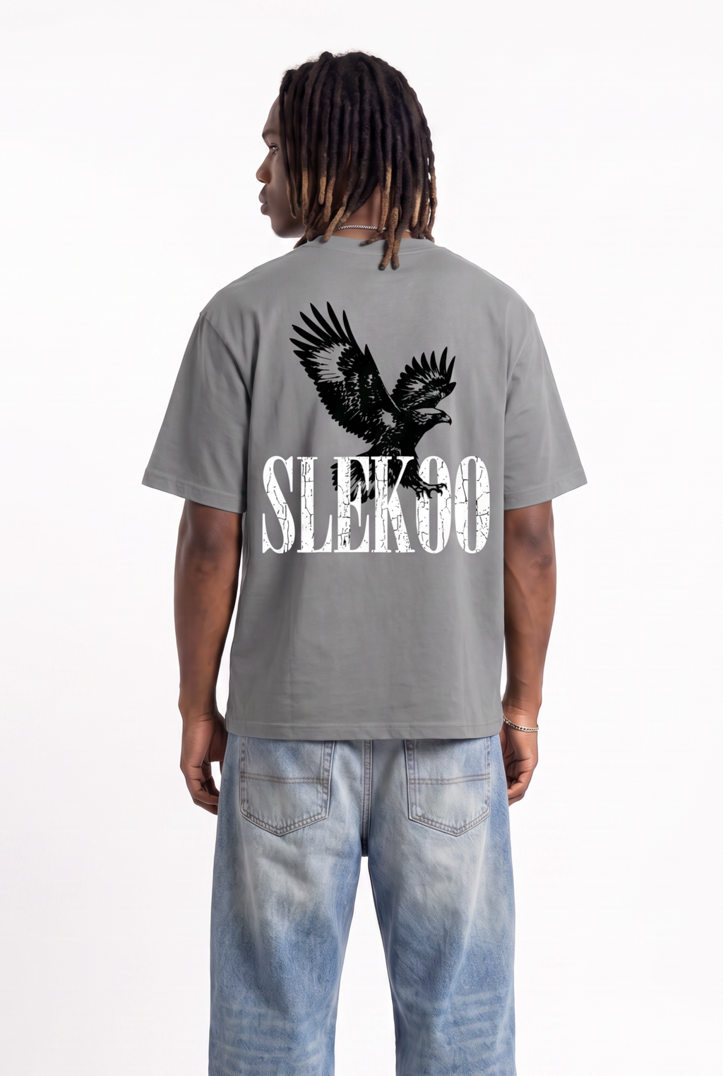 Eagle Silver Unisex Oversize T-Shirt