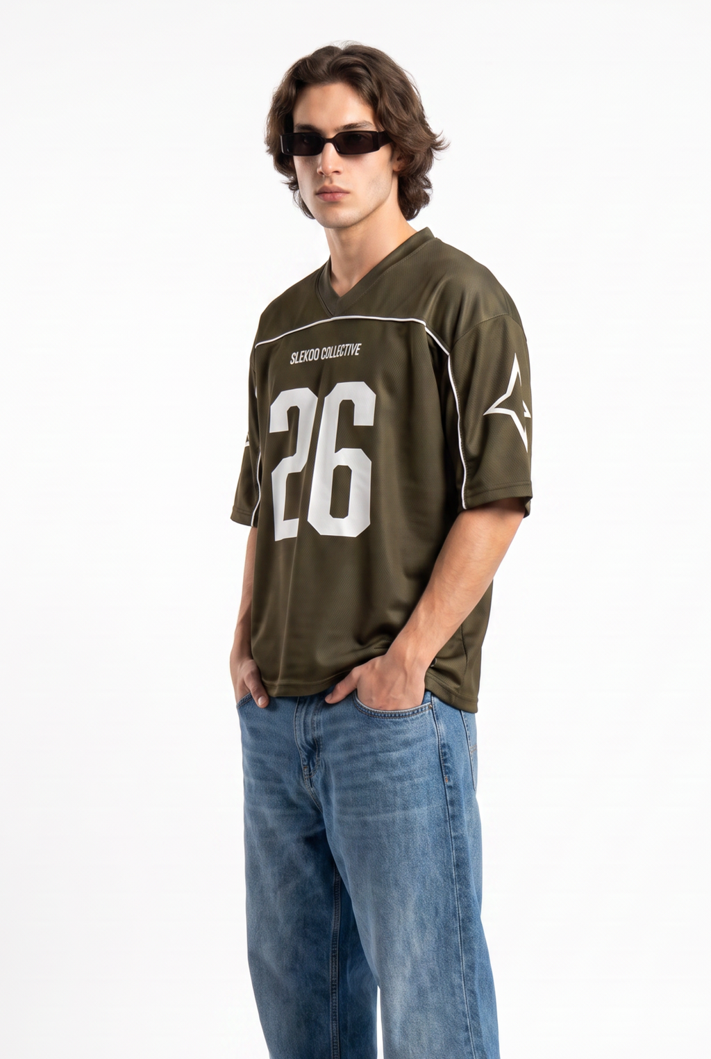 Collective 26 Olive Oversize Jersey