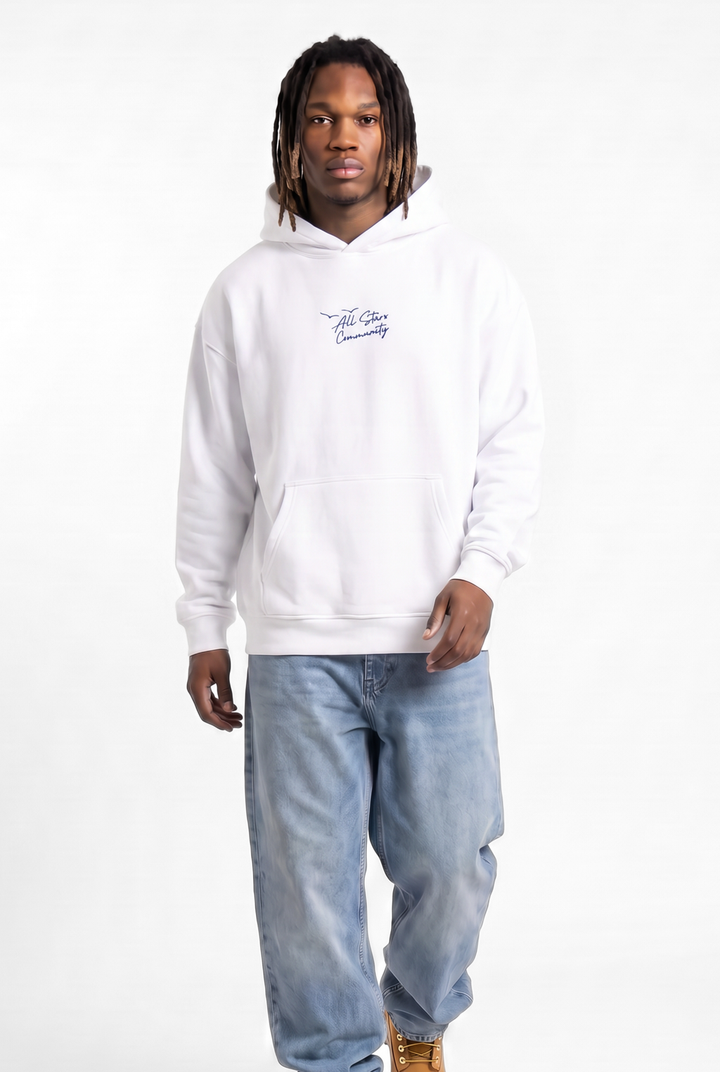 Driven By Ambition White Unisex Oversize Hoodie