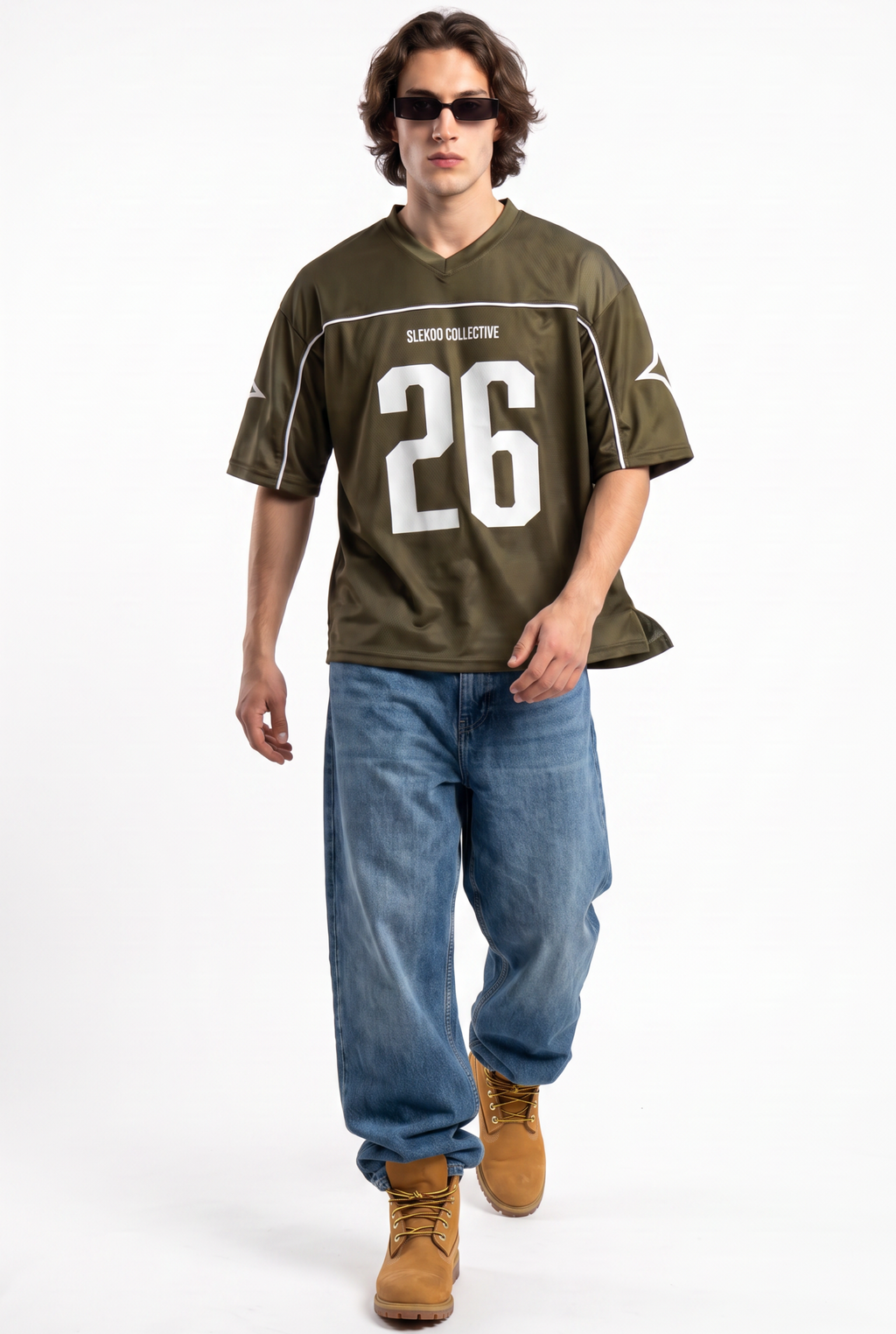 Collective 26 Olive Oversize Jersey