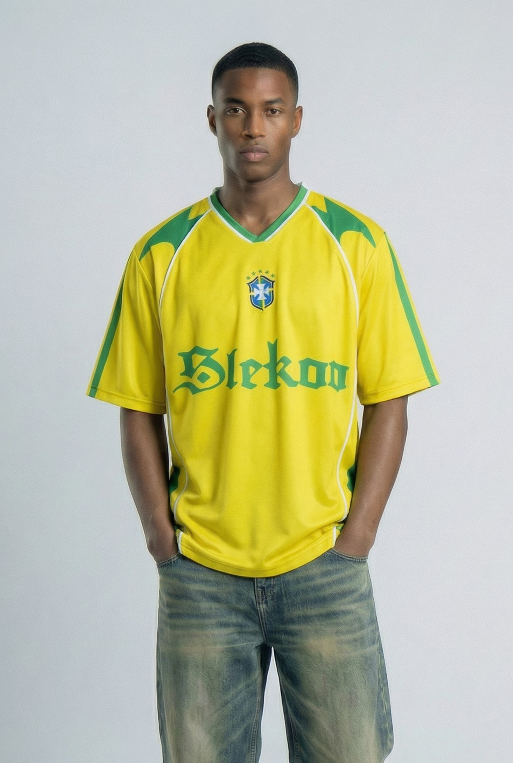 Brazil Inspired Oversize Jersey