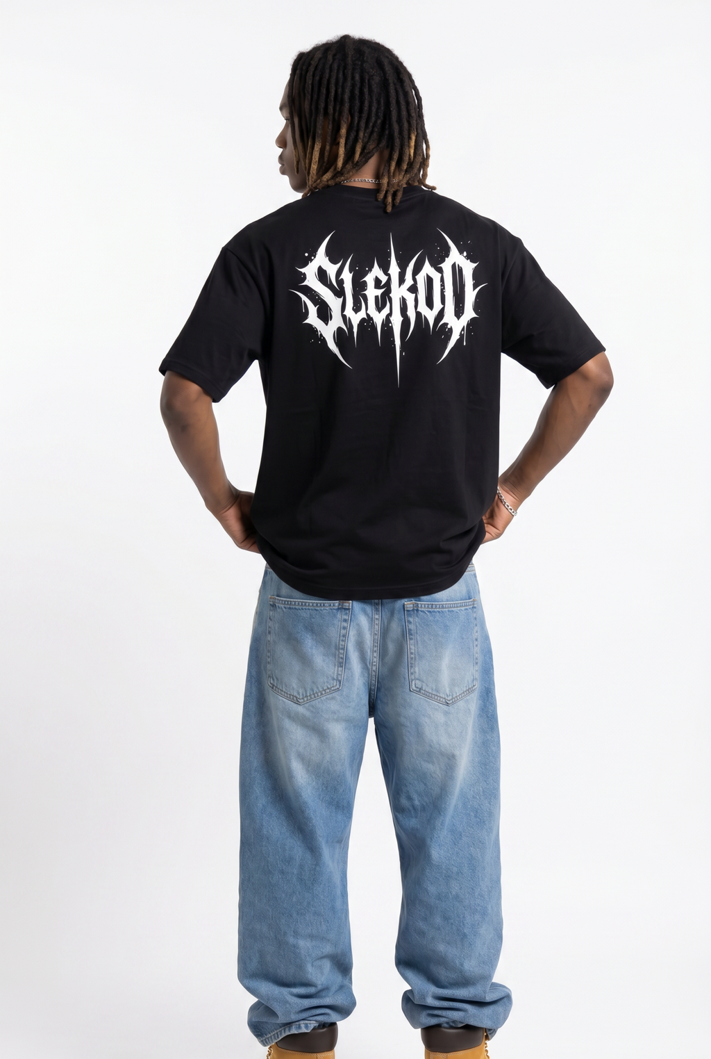 Metallic Black Unisex Oversize T-Shirt
