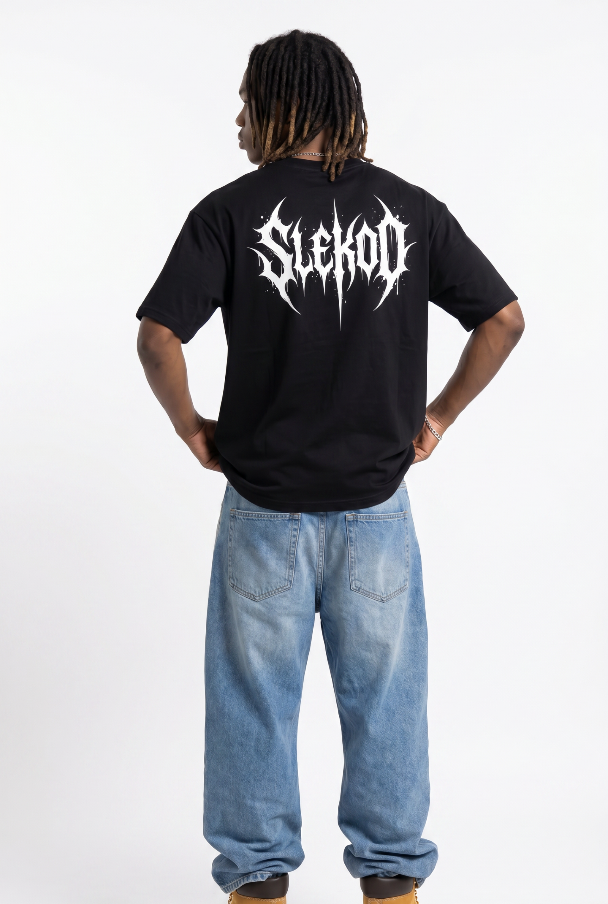 Metallic Black Unisex Oversize T-Shirt