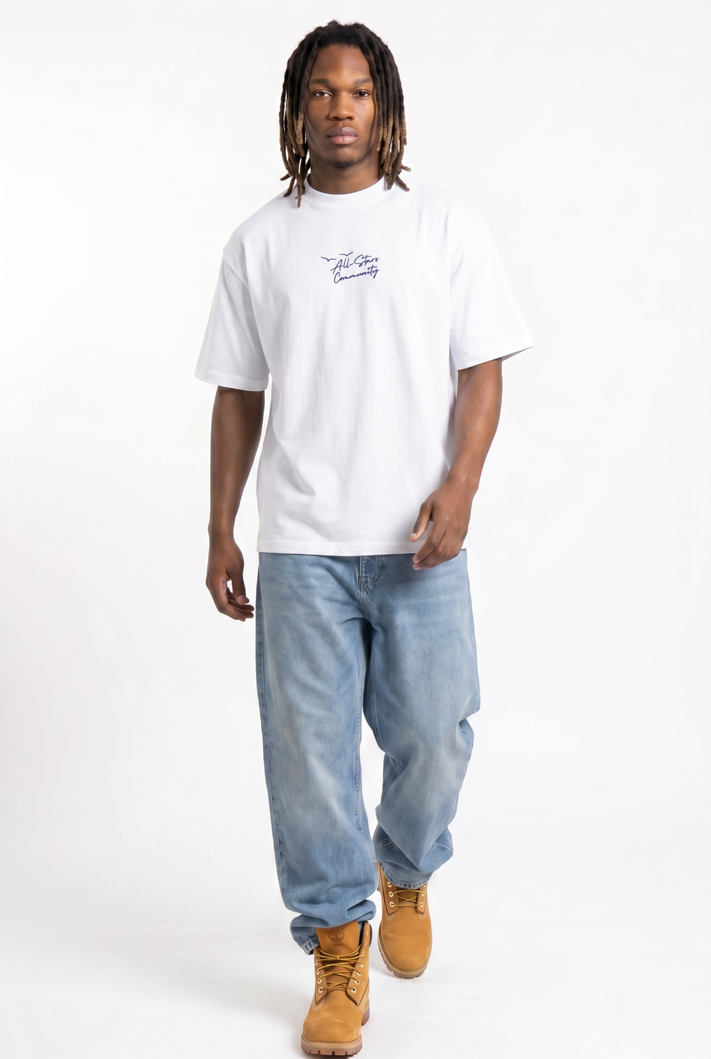 Driven By Ambition White Unisex Oversize T-Shirt
