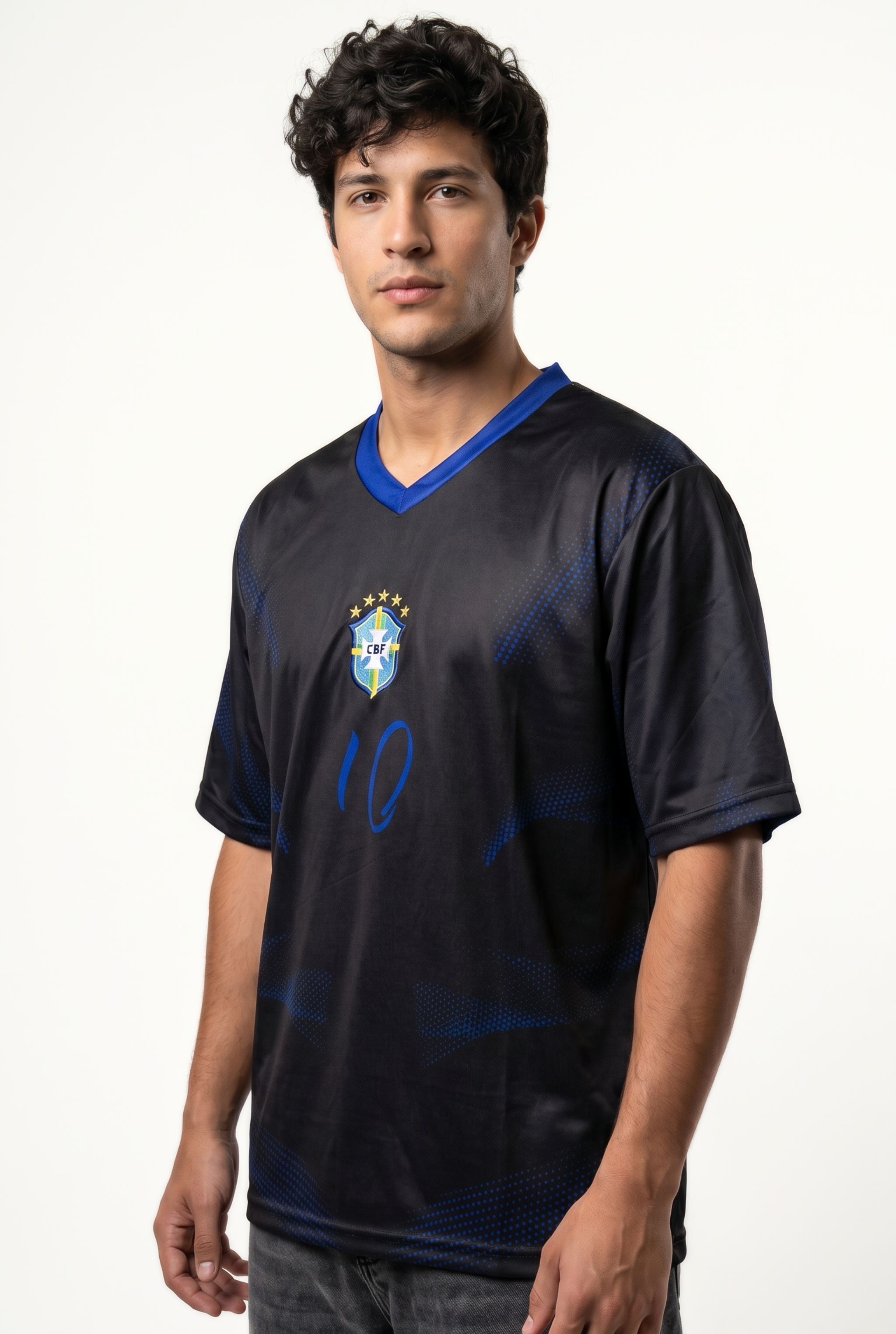 Black Edition Brazil Inspired Oversize Jersey