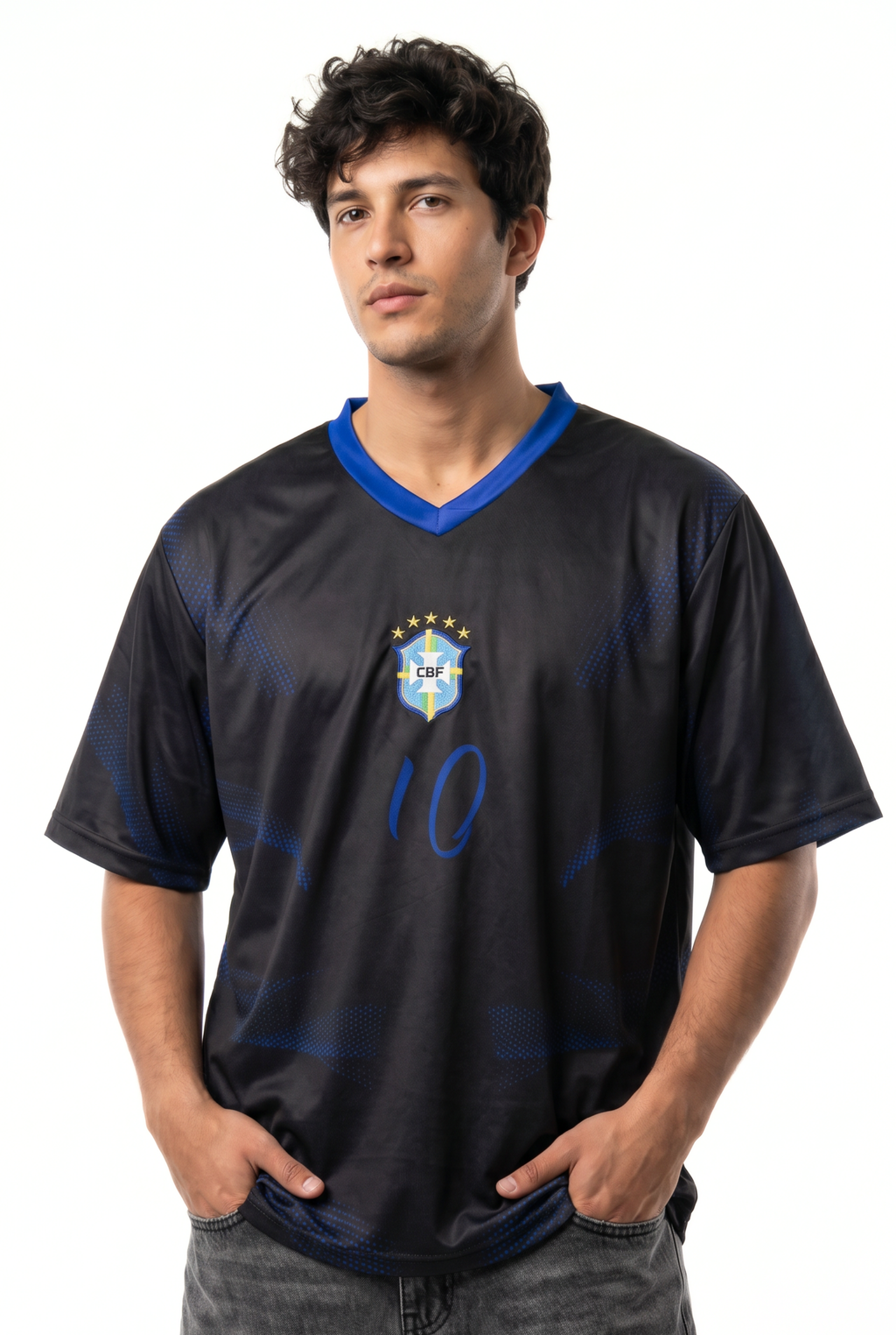 Black Edition Brazil Inspired Oversize Jersey