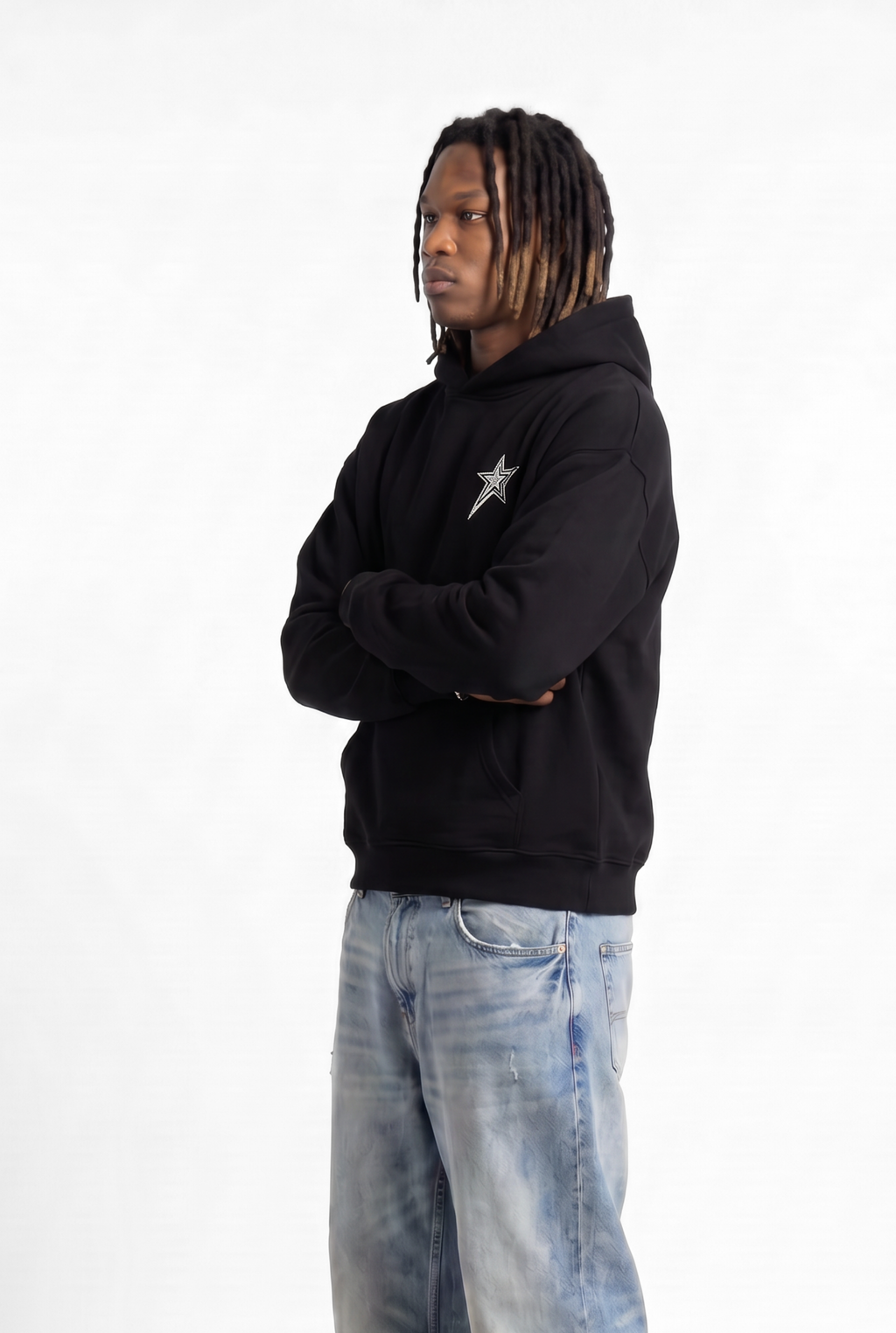 All-Star Black Unisex Oversize Hoodie