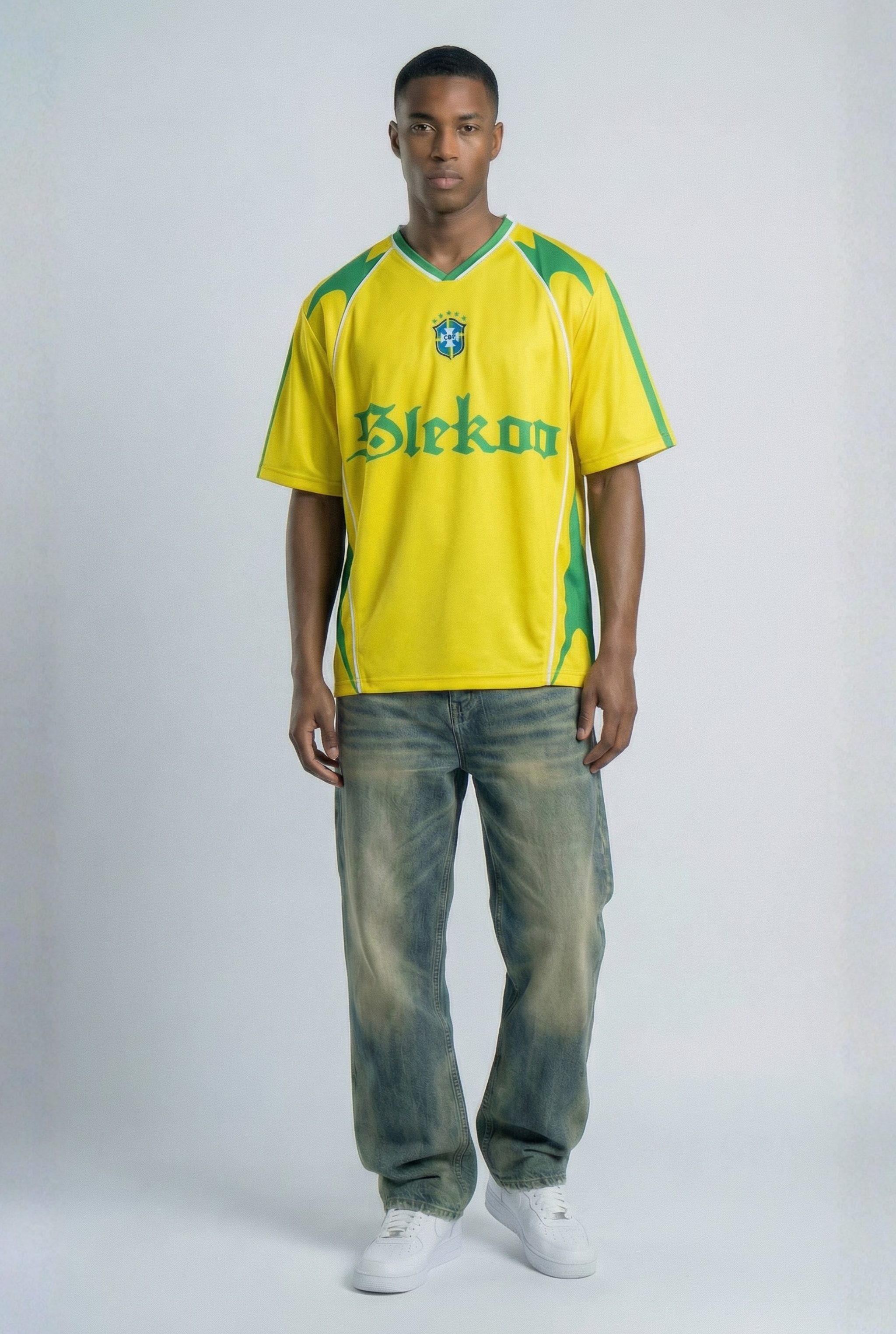 Brazil Inspired Oversize Jersey