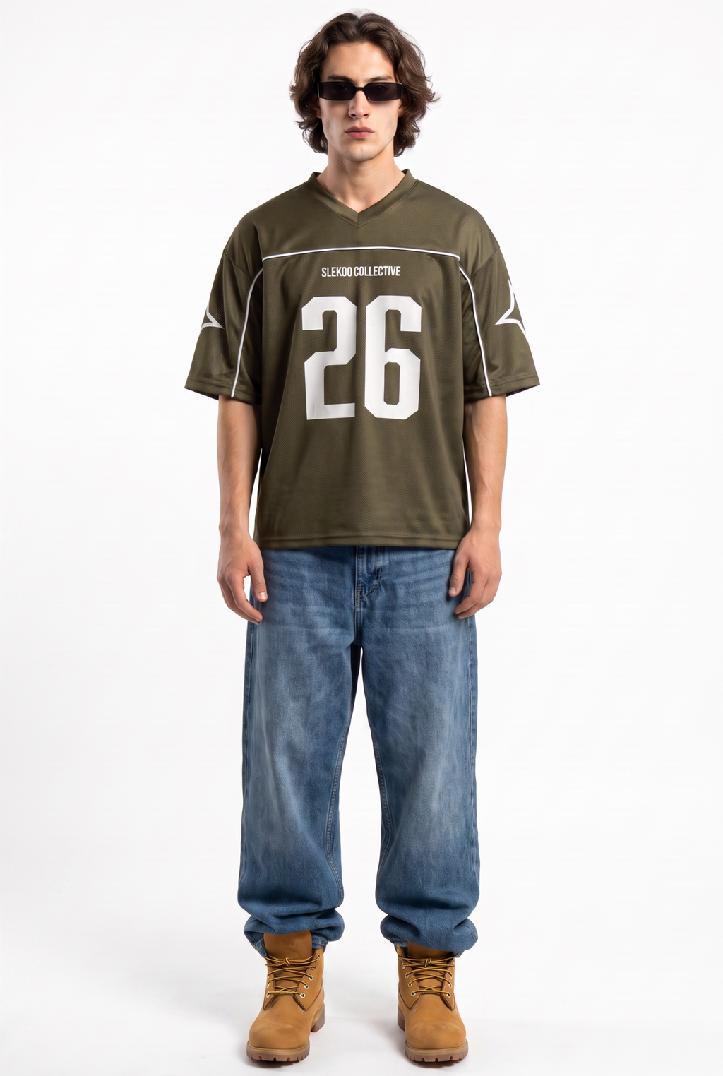 Collective 26 Olive Oversize Jersey