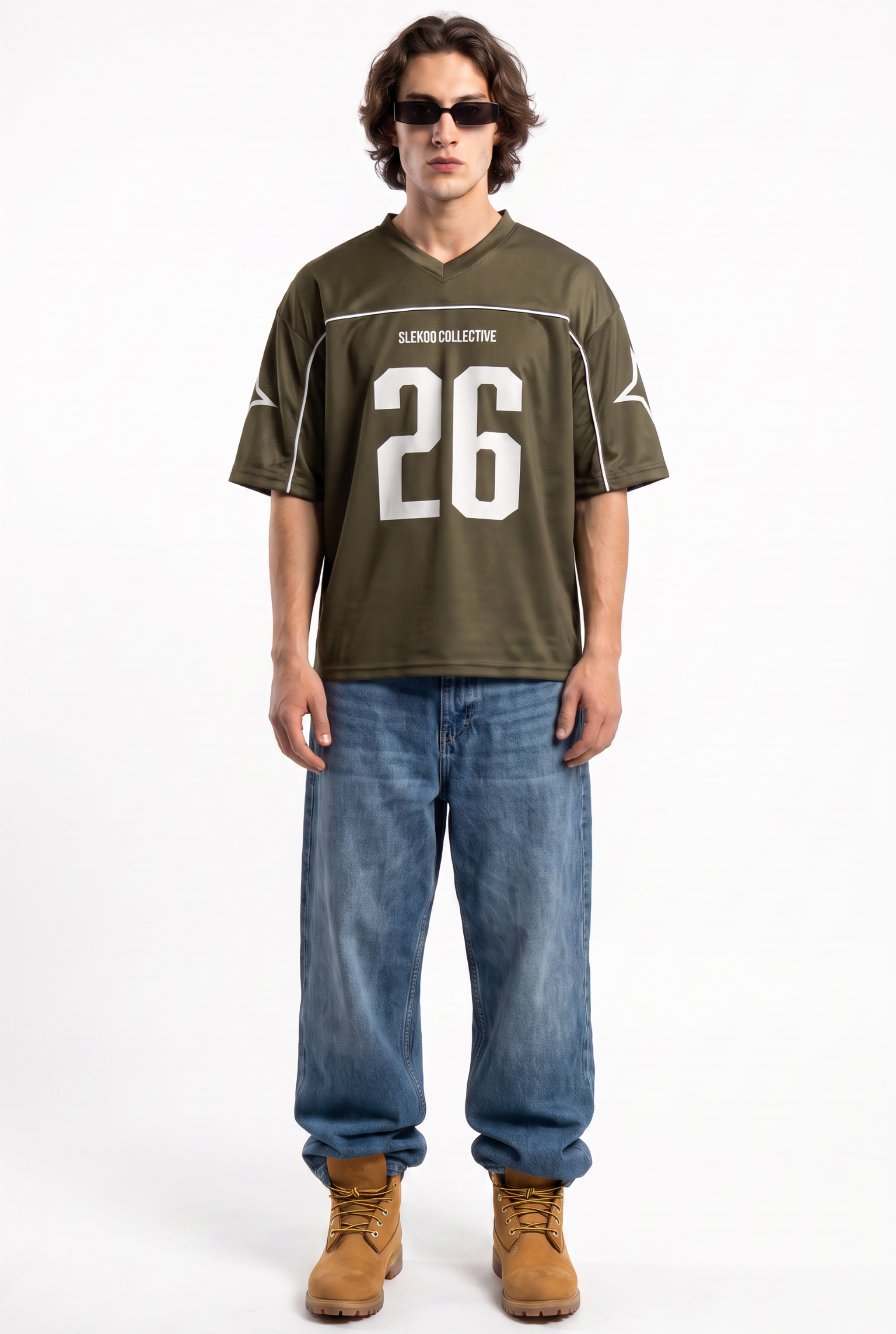 Collective 26 Olive Oversize Jersey