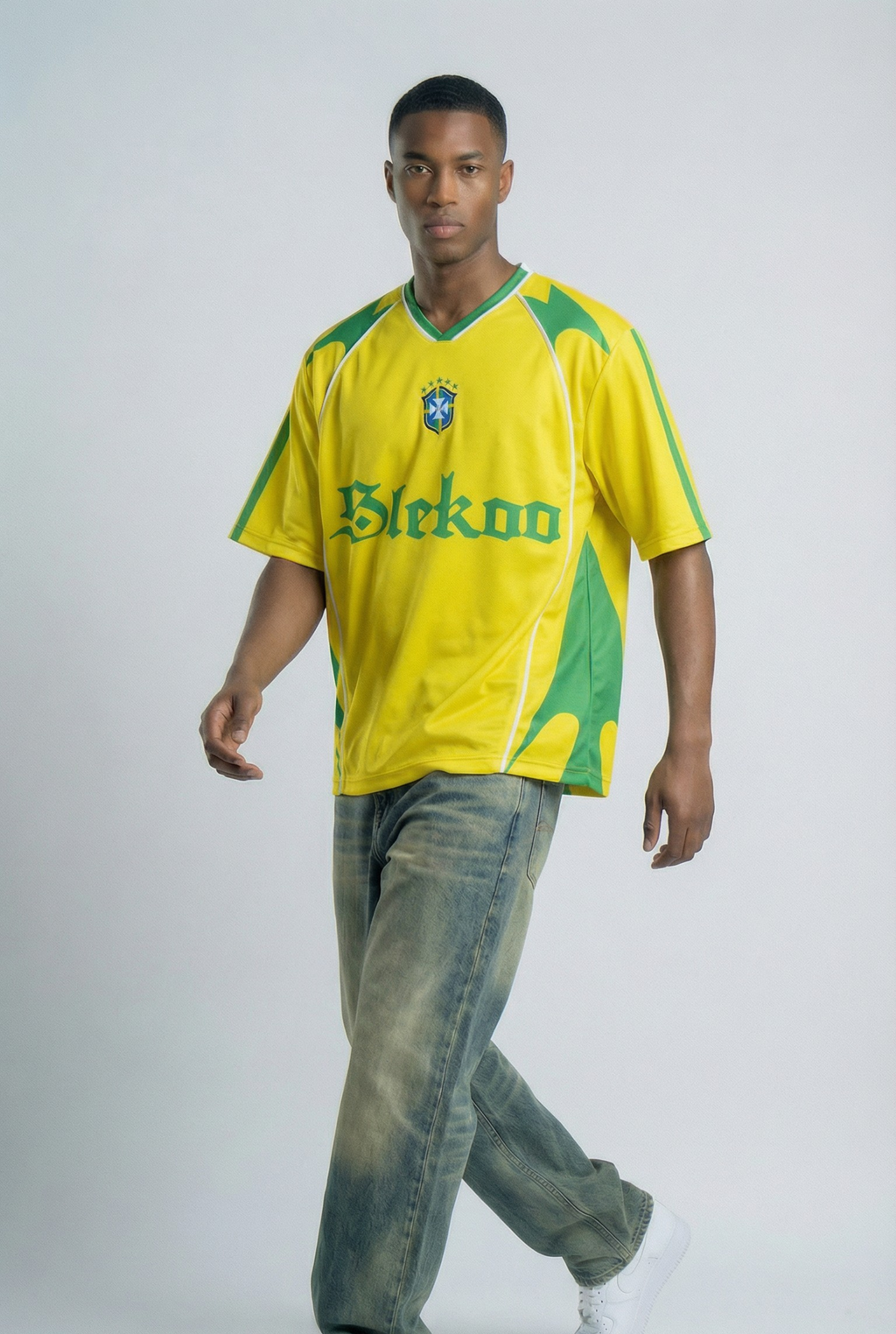 Brazil Inspired Oversize Jersey