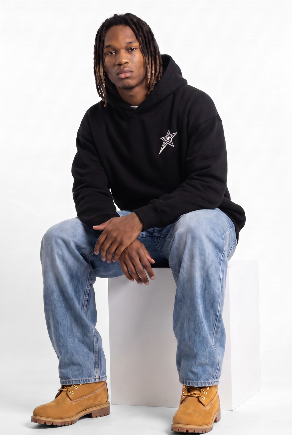 All-Star Black Unisex Oversize Hoodie