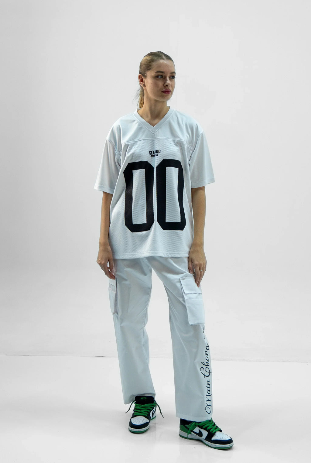 Unisex White Oversize Mesh Jersey SS25 Edtion