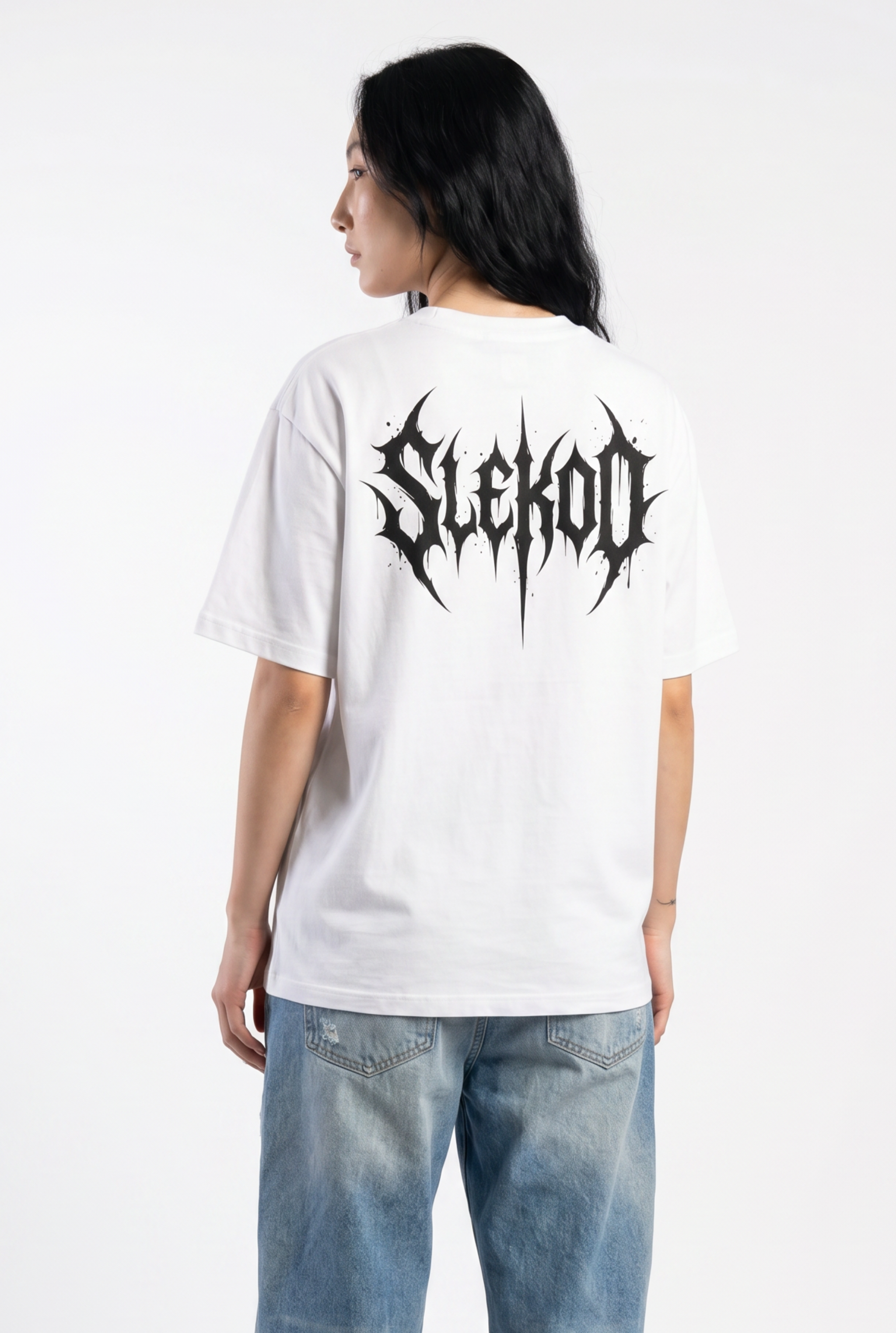 Metallic White Unisex Oversize T-Shirt