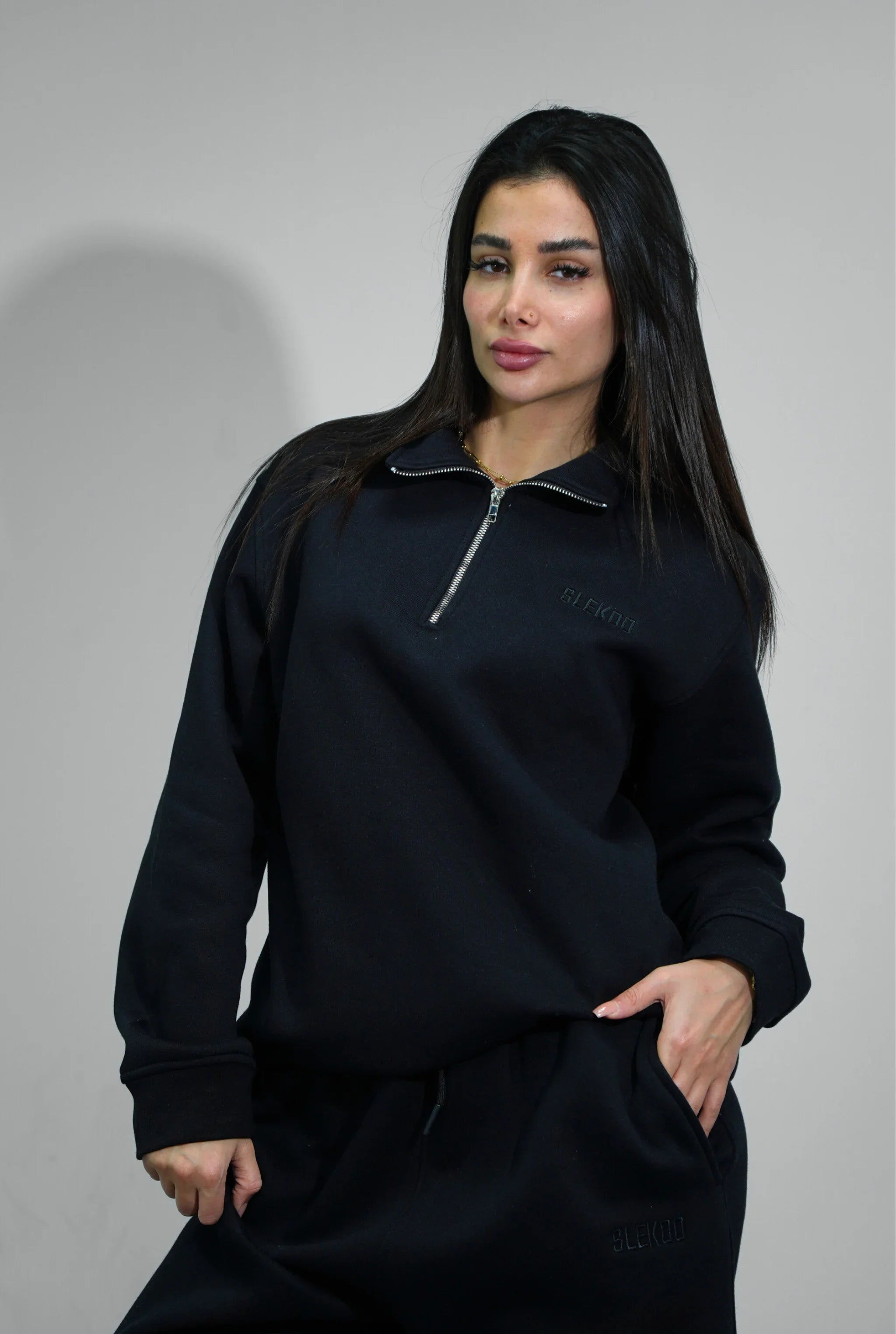 Basic Zipper Sweater V1