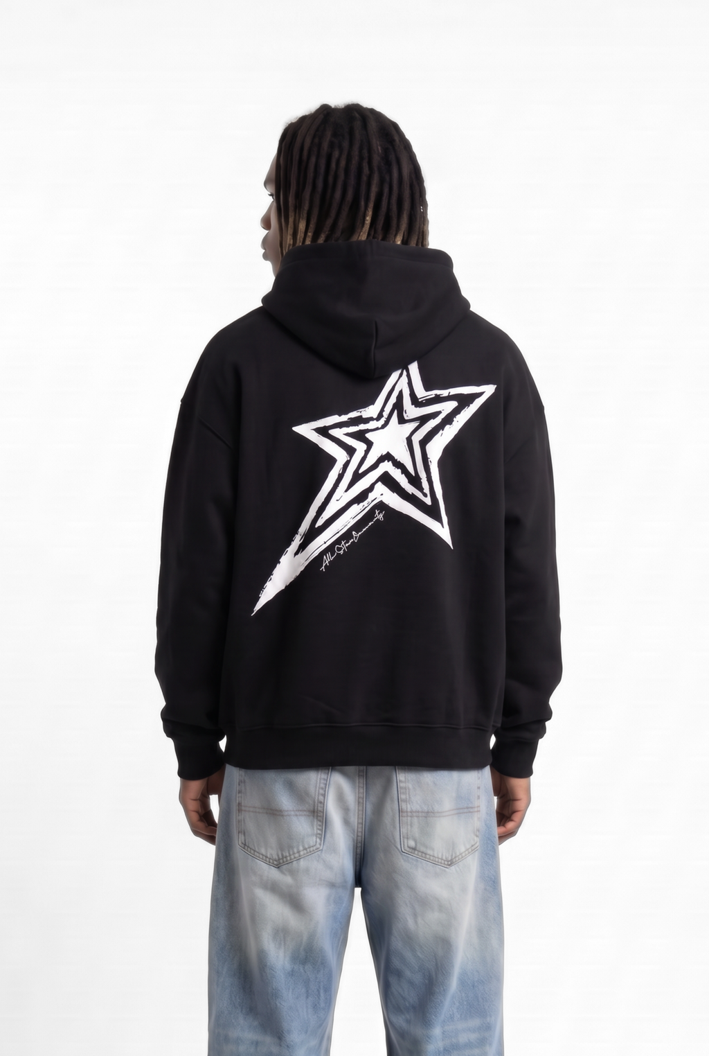 All-Star Black Unisex Oversize Hoodie