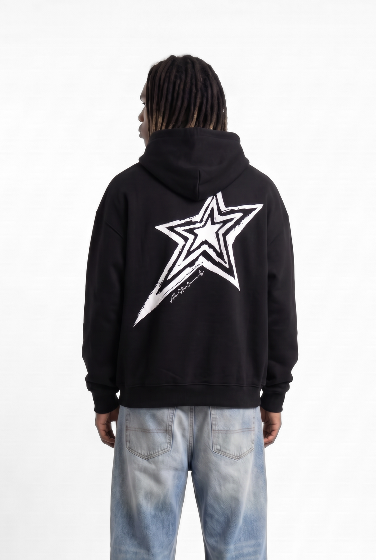 All-Star Black Unisex Oversize Hoodie