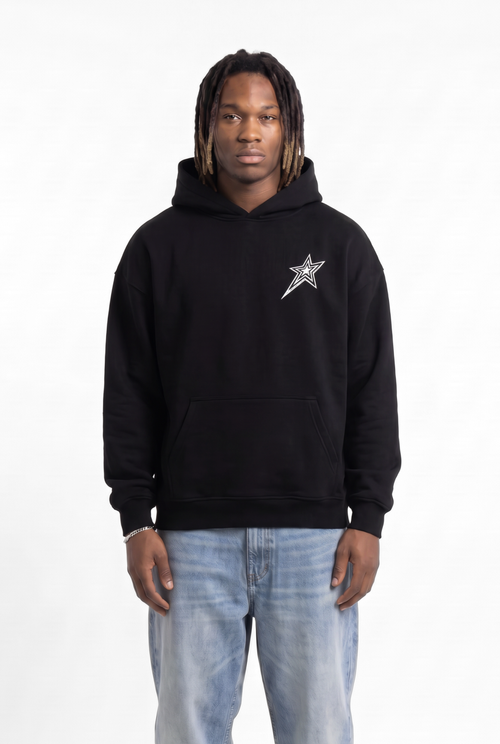 All-Star Black Unisex Oversize Hoodie