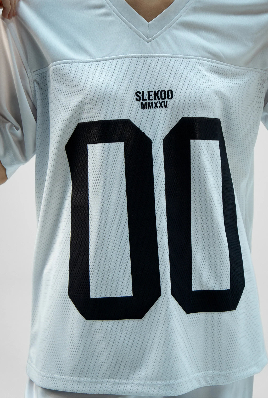 Unisex White Oversize Mesh Jersey SS25 Edtion