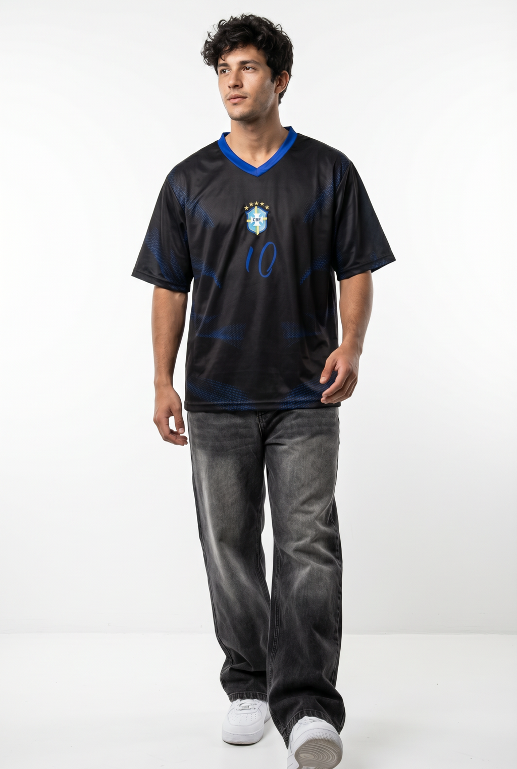 Black Edition Brazil Inspired Oversize Jersey