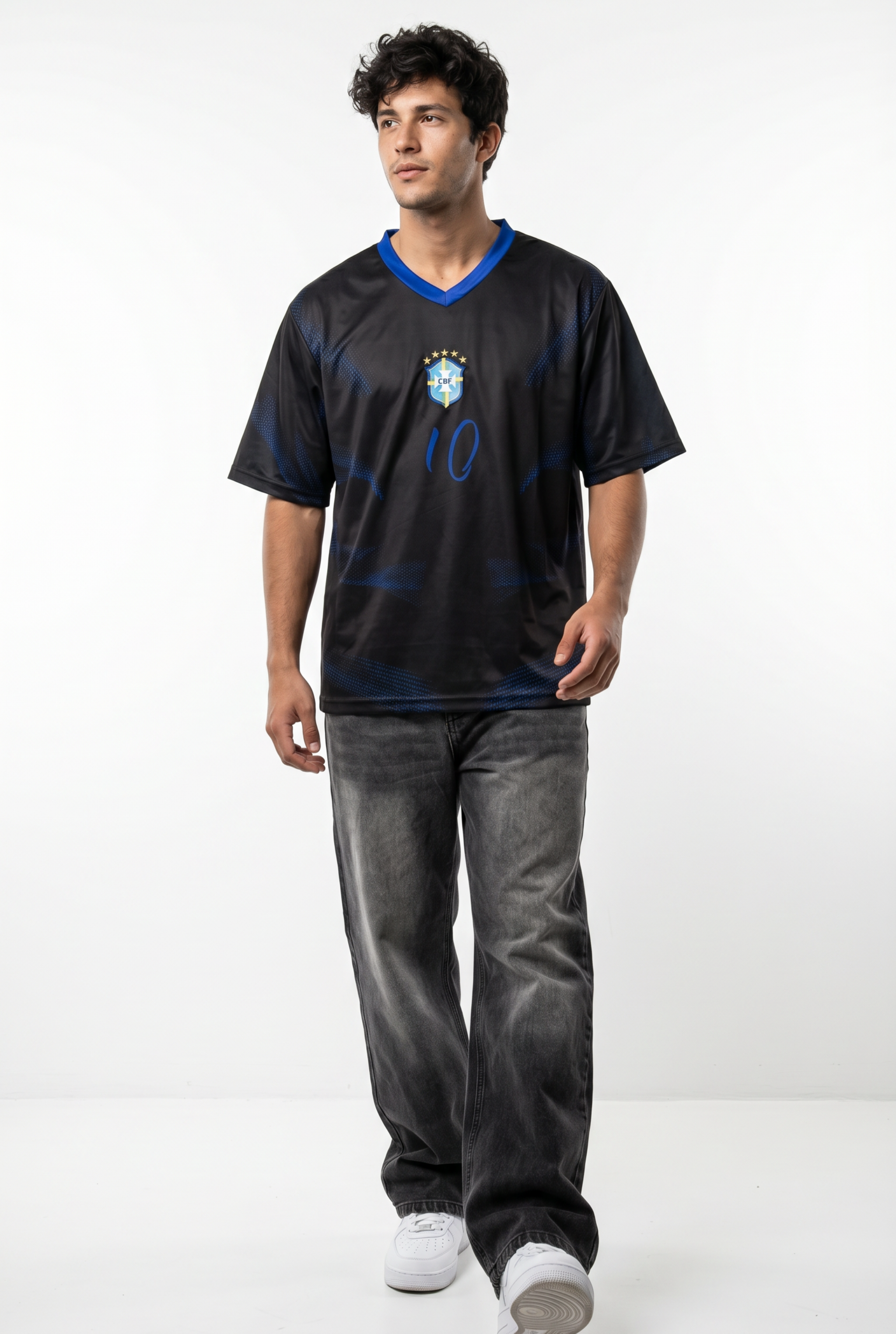 Black Edition Brazil Inspired Oversize Jersey