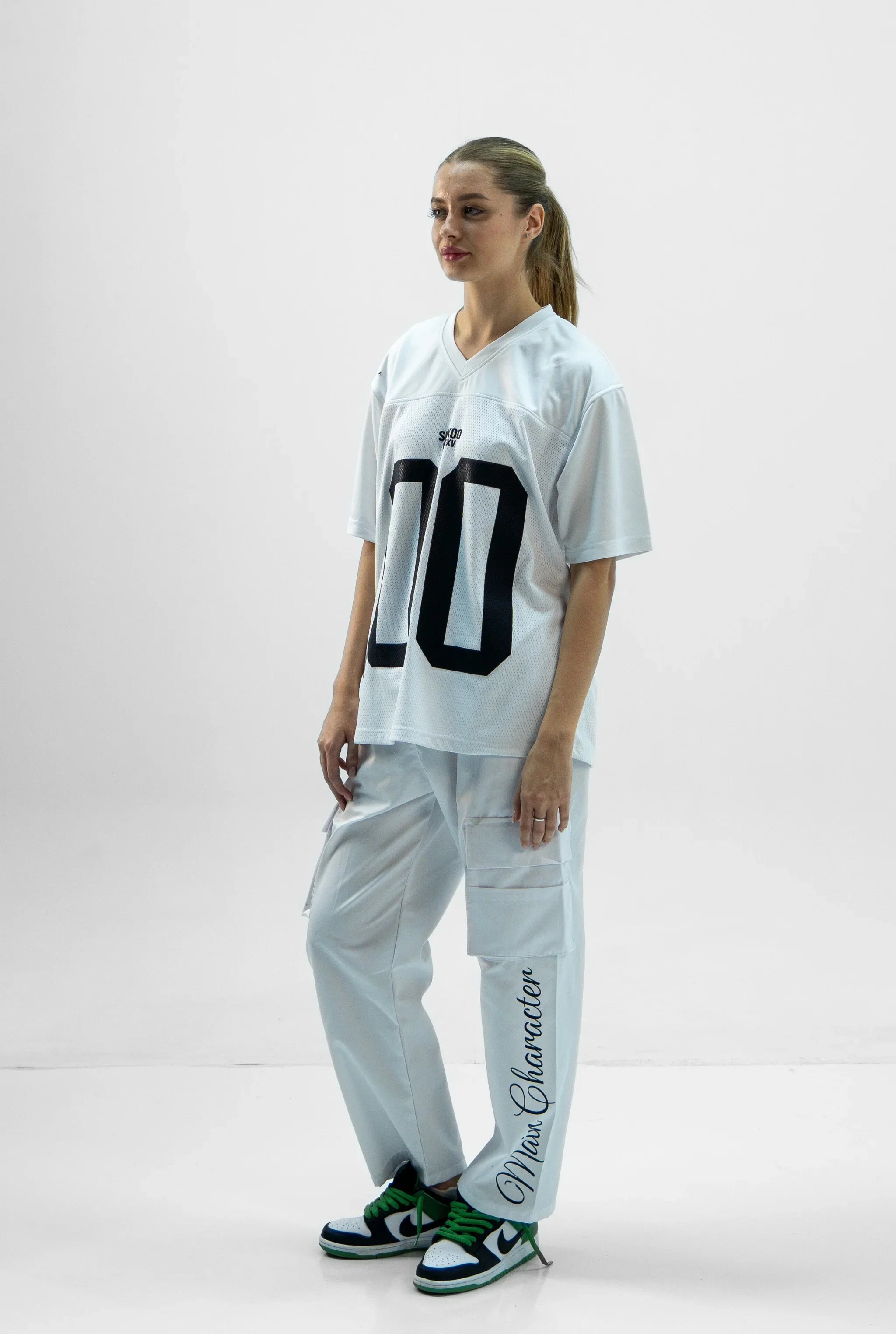 Unisex White Oversize Mesh Jersey SS25 Edtion