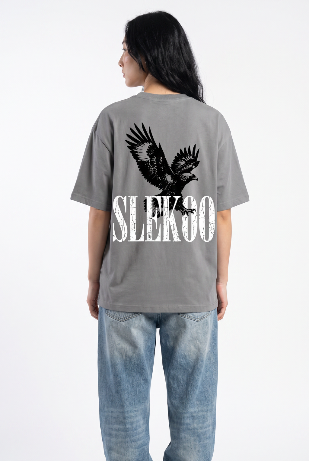 Eagle Silver Unisex Oversize T-Shirt